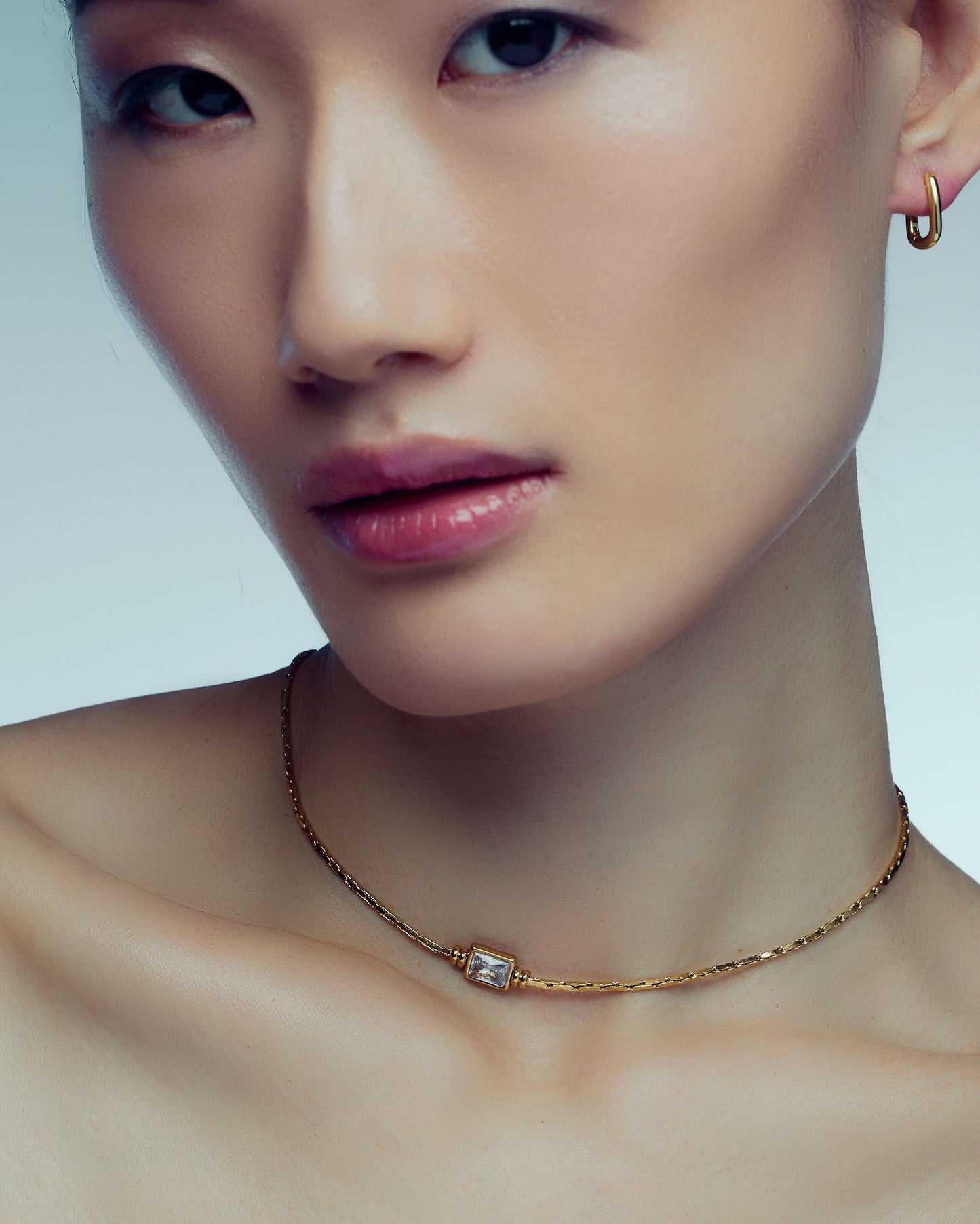Lumi Zircon Charm Necklace