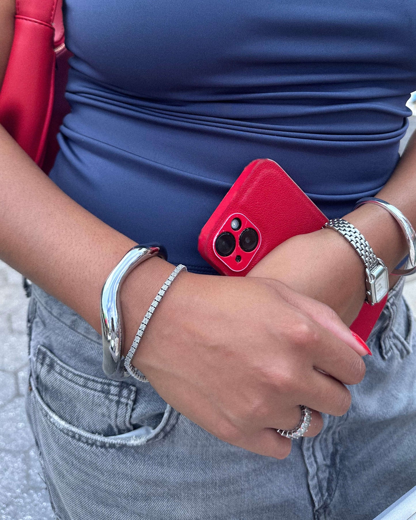 Sculptural Wavy Bracelet