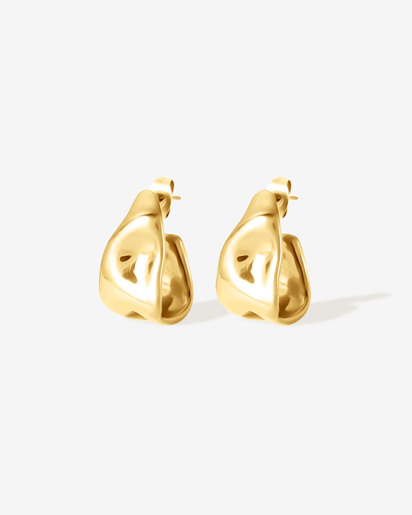 Wave Hoop Studs
