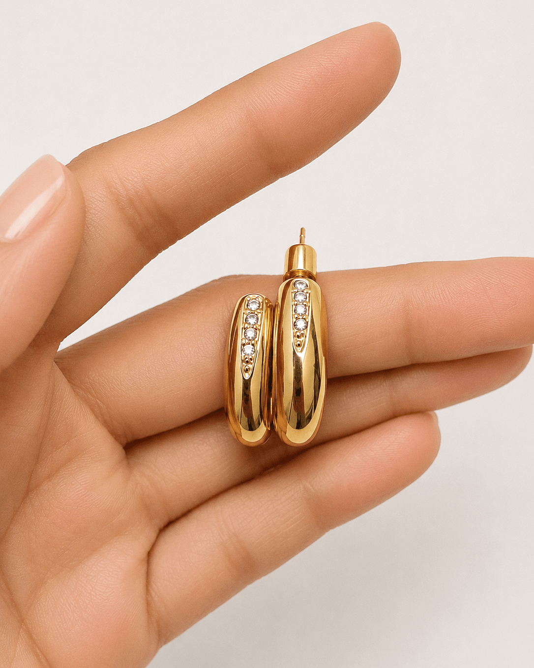 Zircon Double Hoops