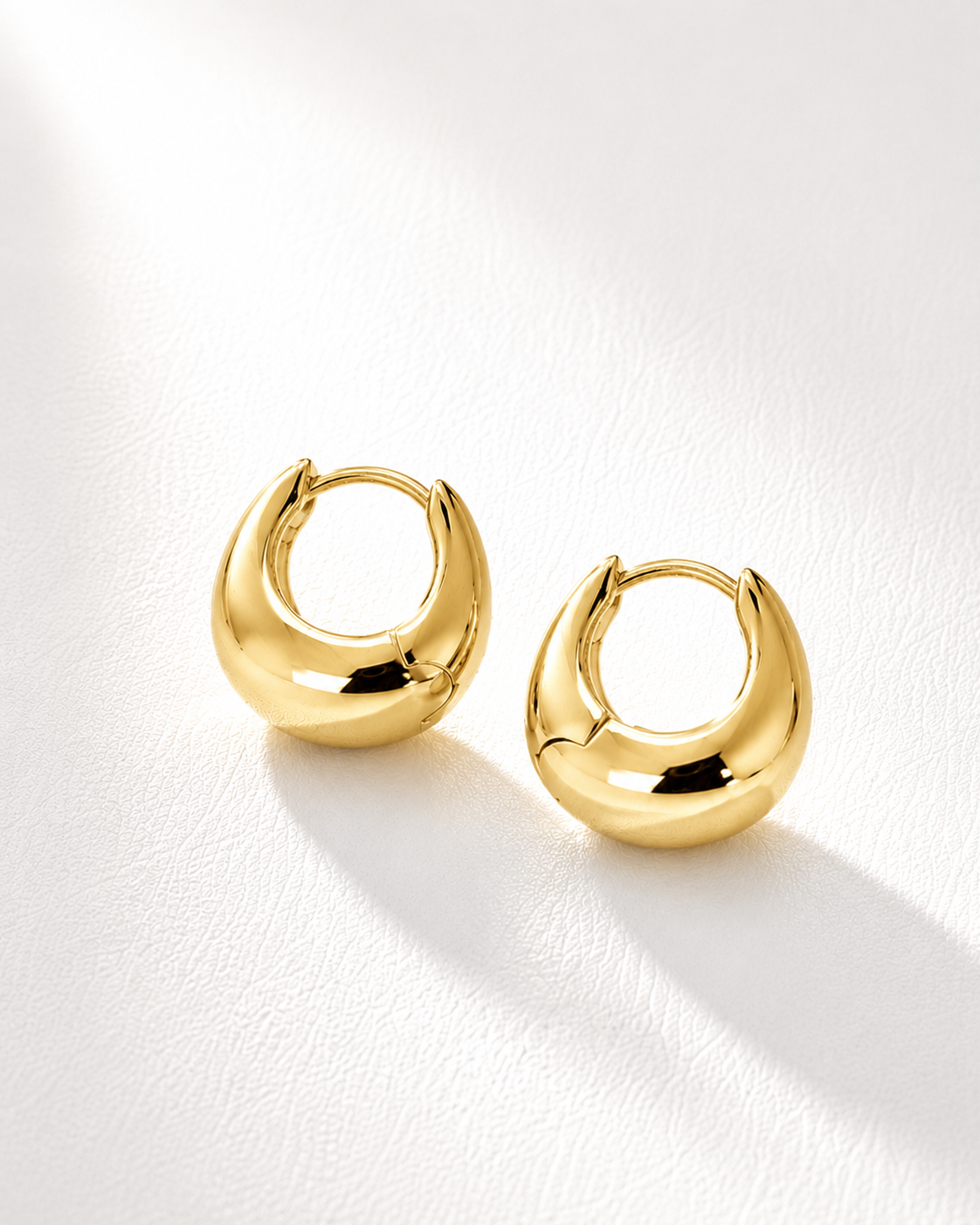 Dome Huggie Hoops