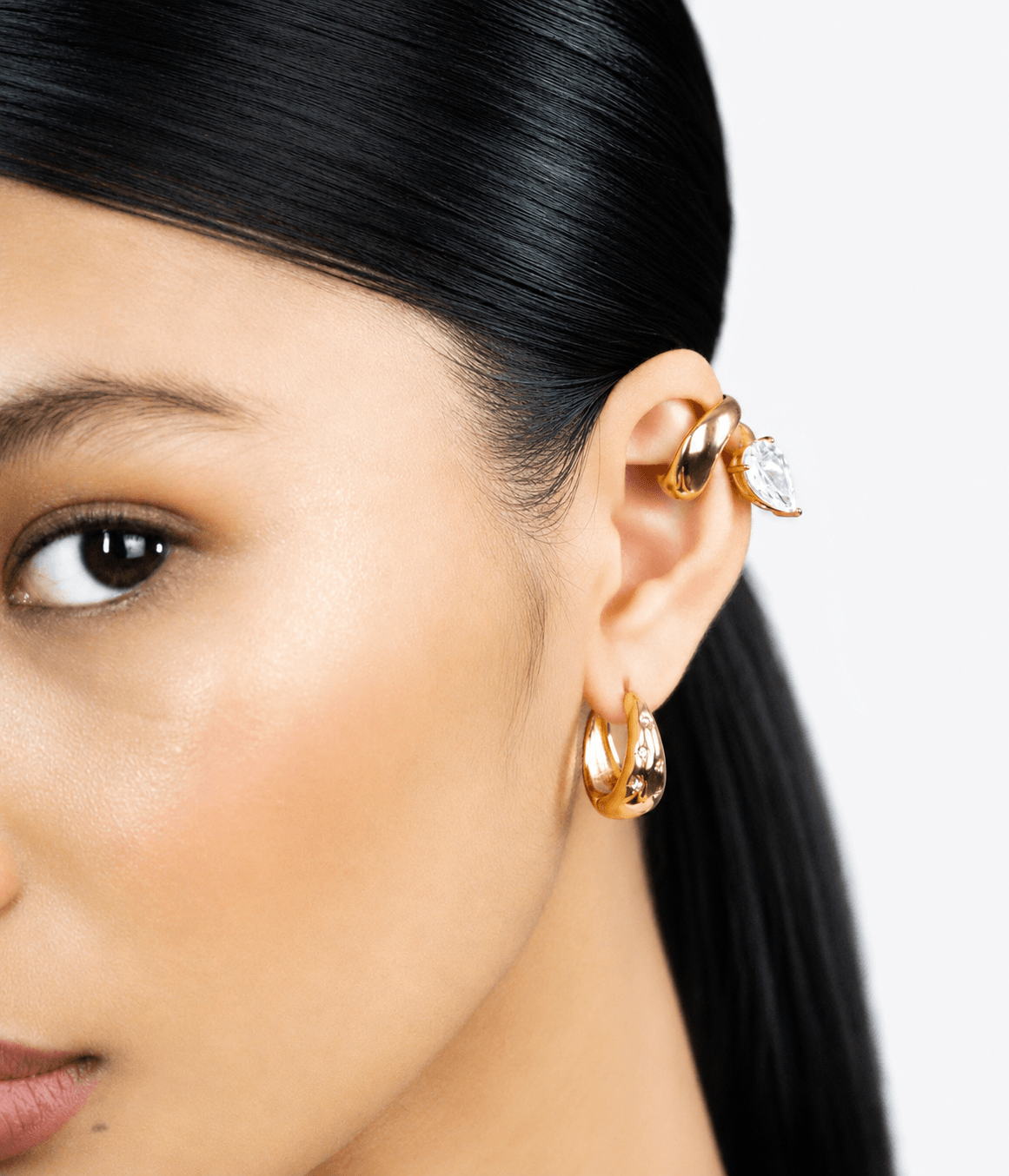 Teardrop Zircon Ear Cuff
