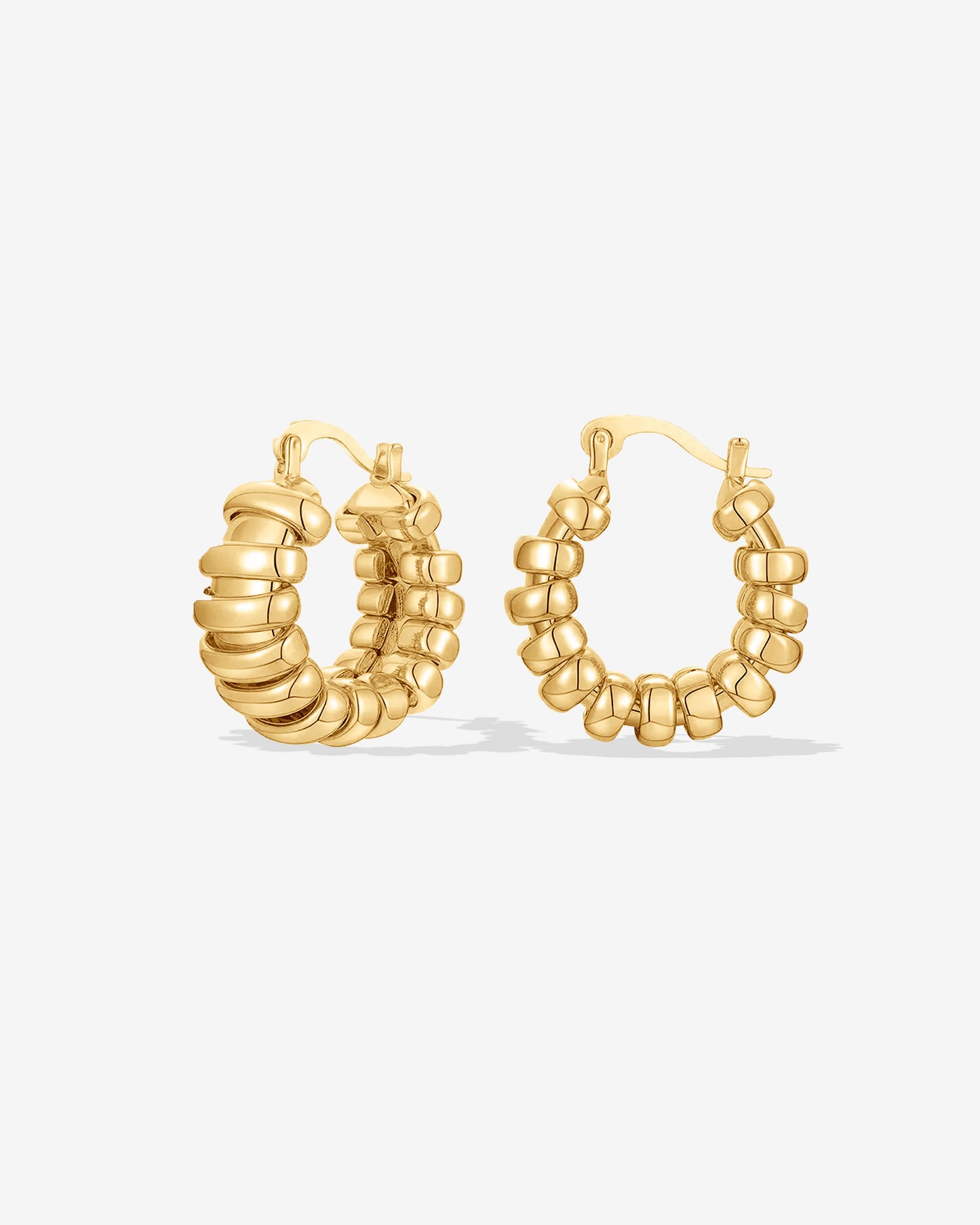 Capri Textured Hoops
