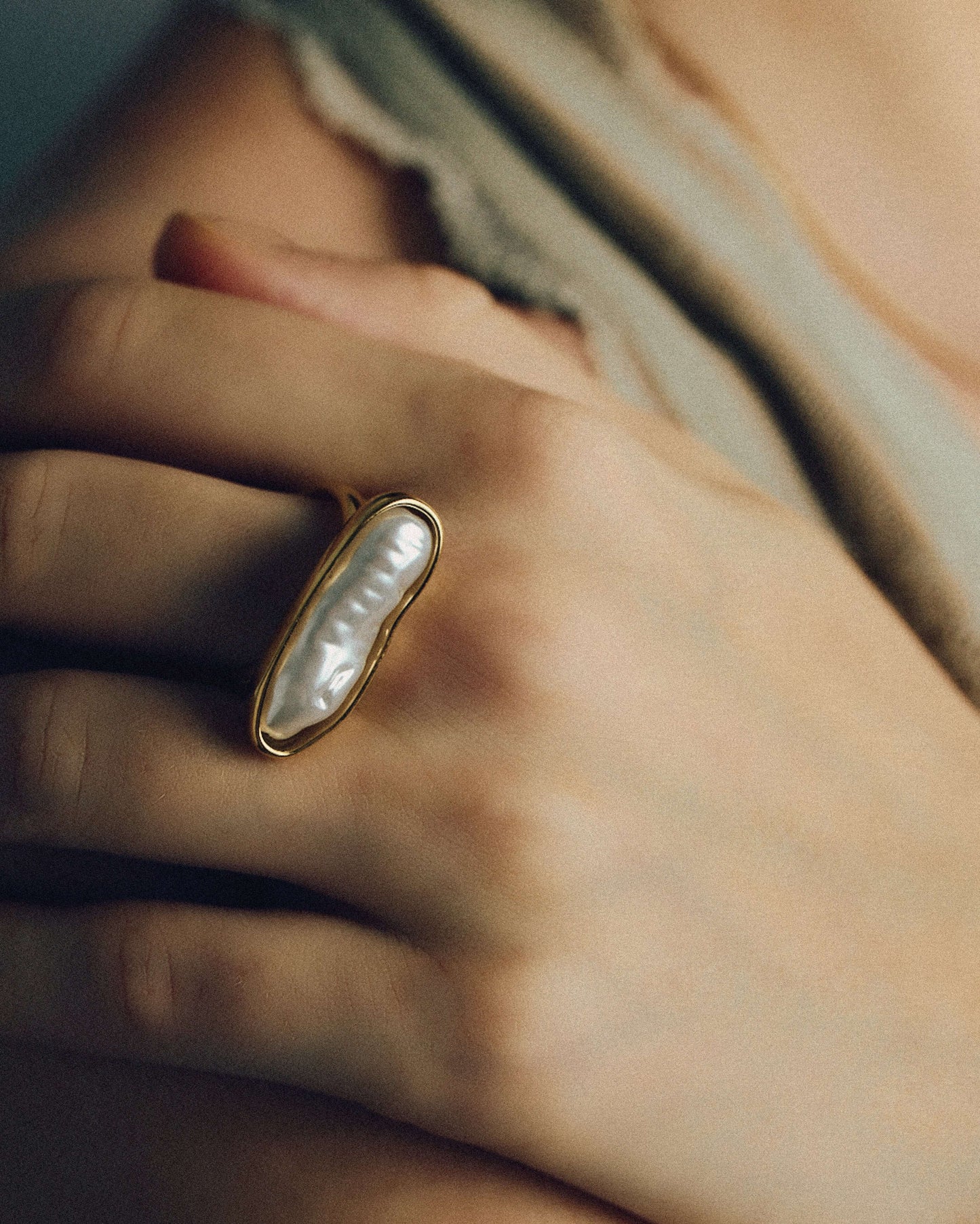 Baroque Pearl Ring