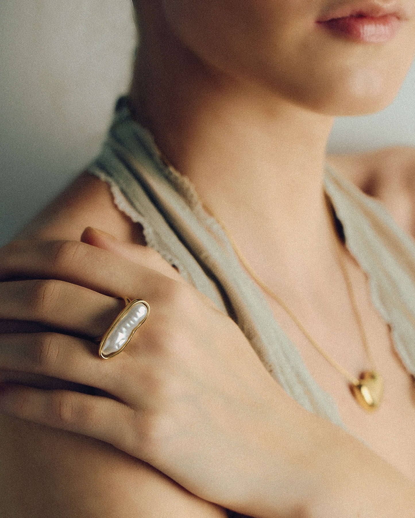 Baroque Pearl Ring