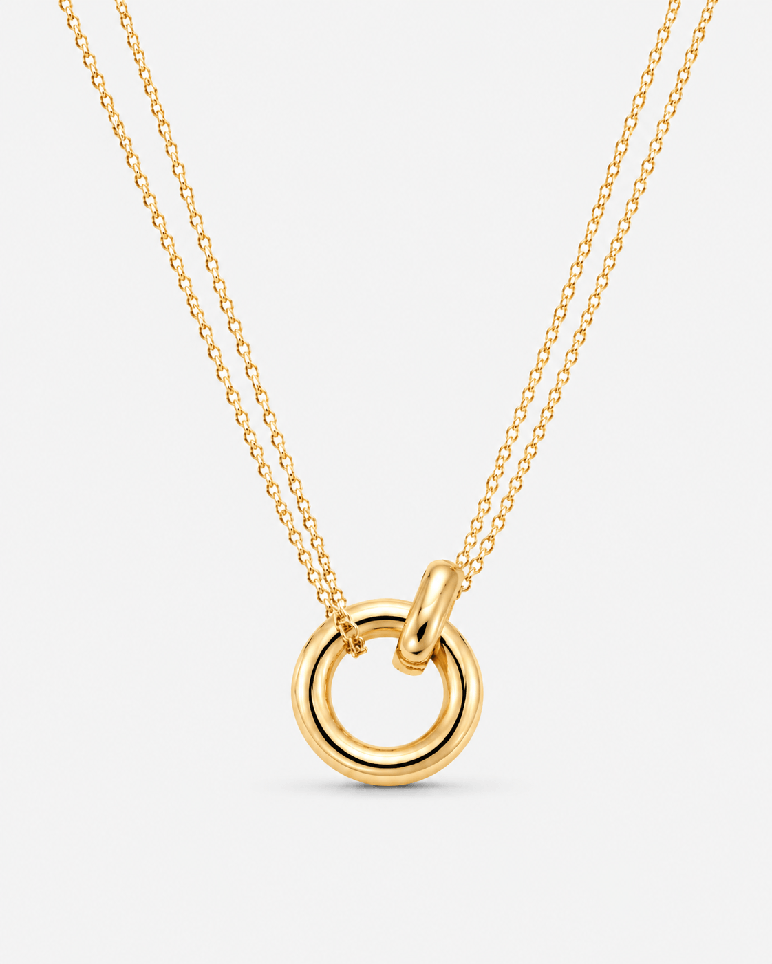 Two-tone Pendant Necklace