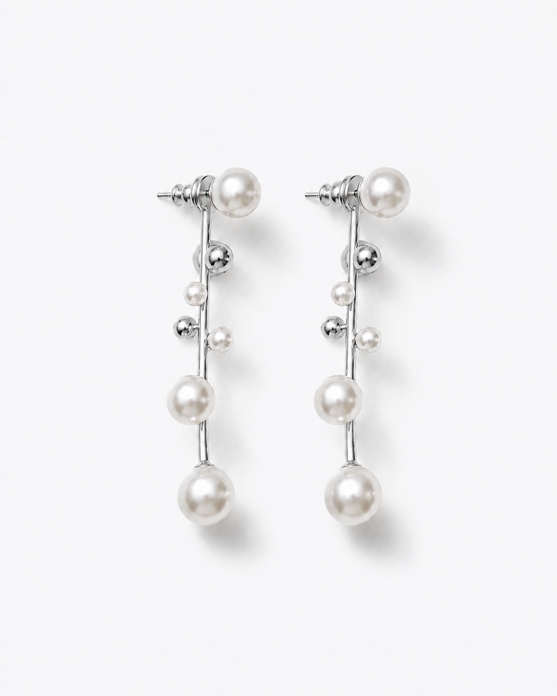 Pearl Drop Ear Jacket Earrings