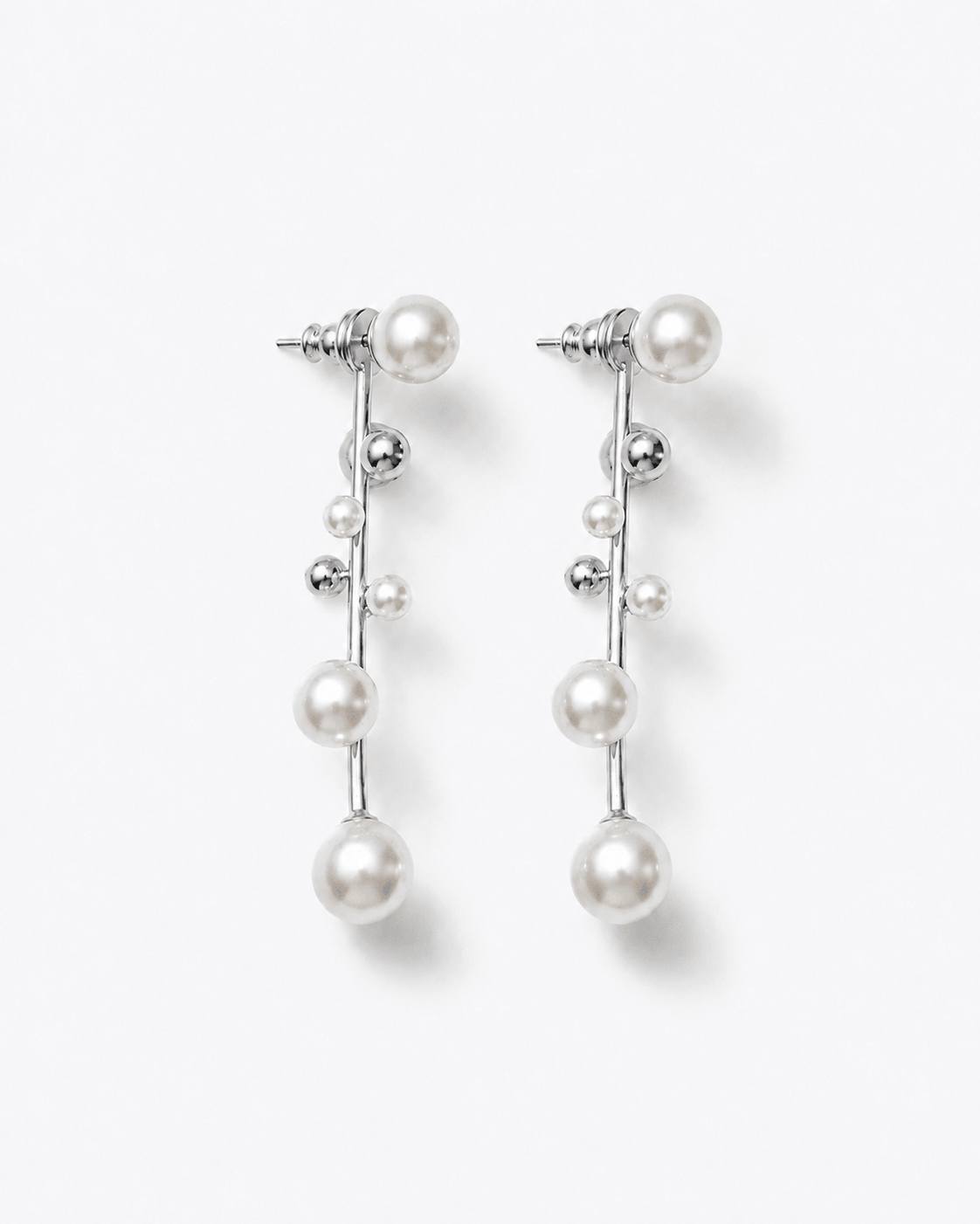 Pearl Drop Ear Jacket Earrings