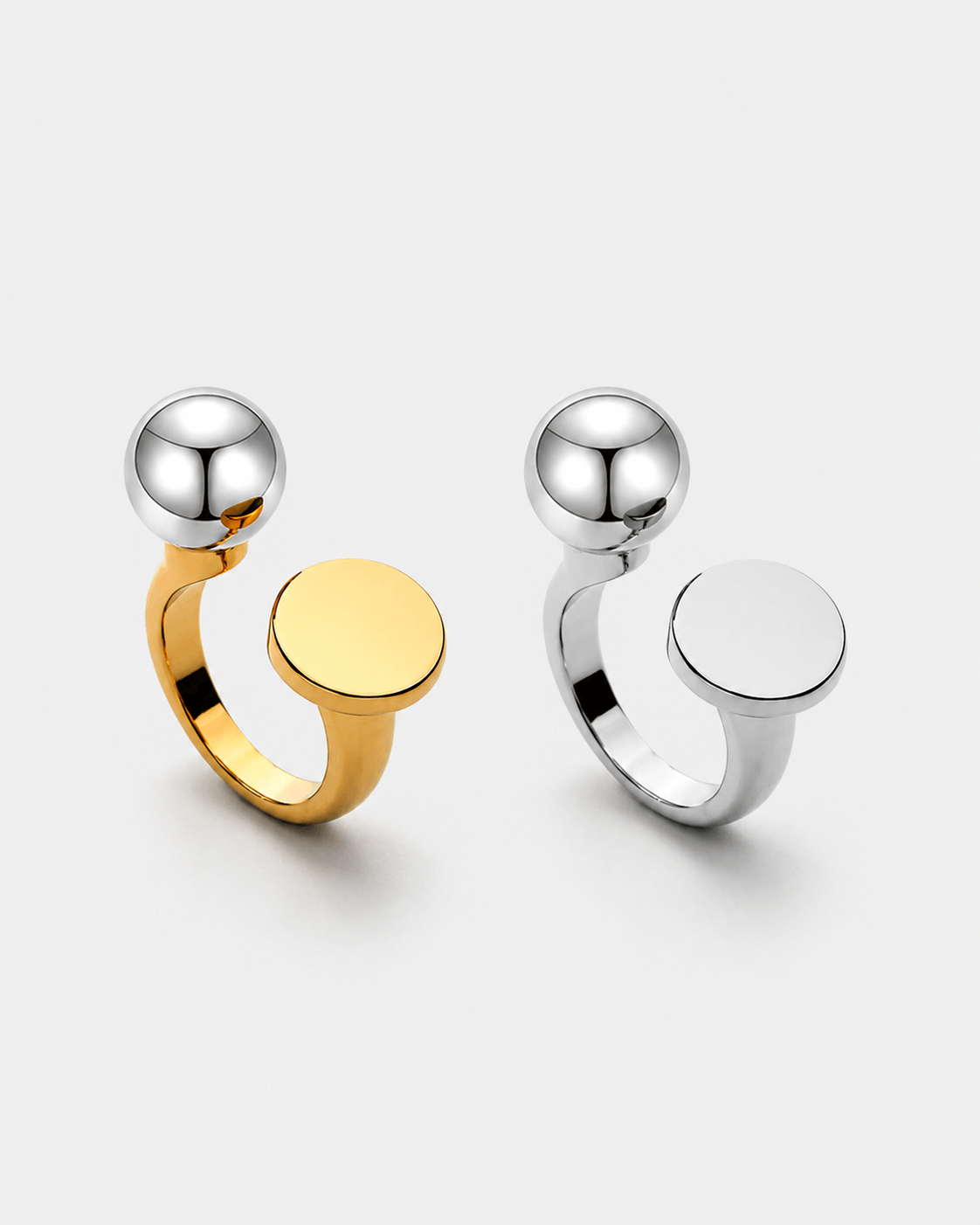 Ball Disc Statement Ring