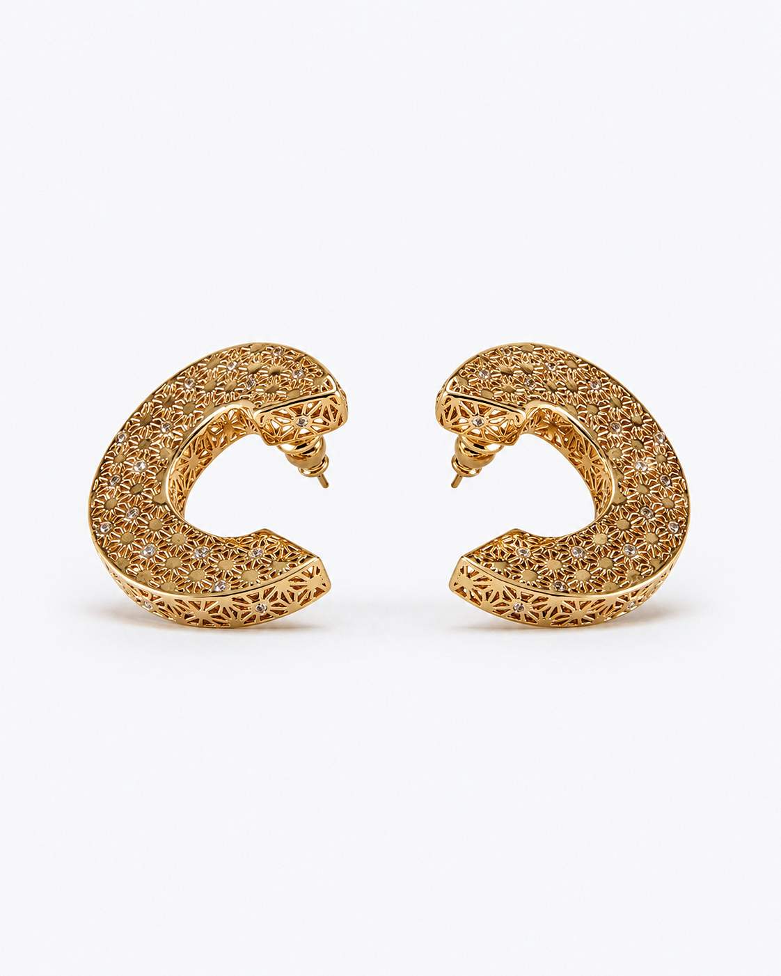 Mesh Hoop with Zircon