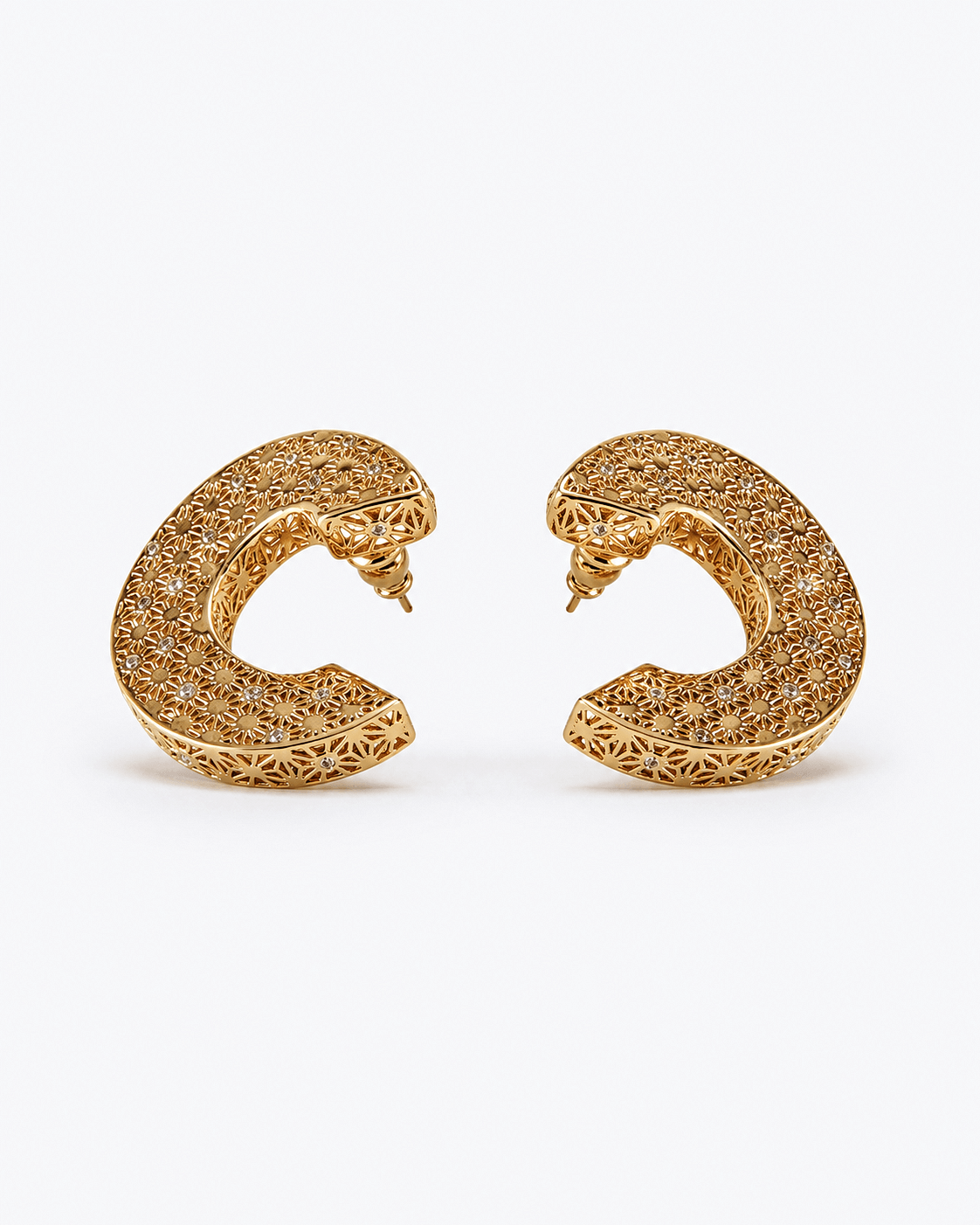 Mesh Hoop with Zircon