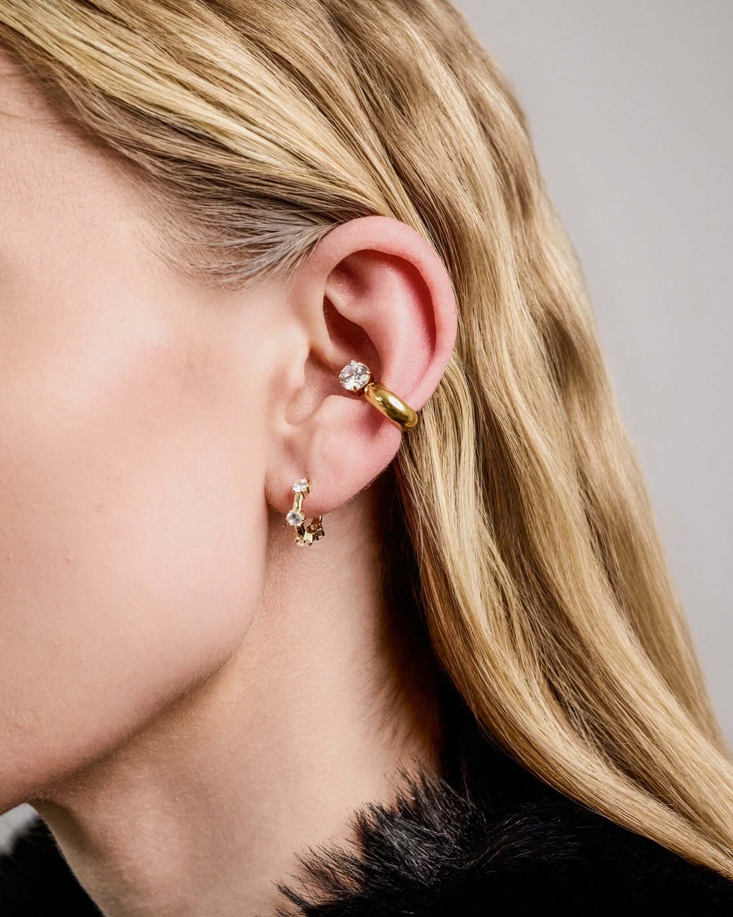 Crystal Hoop Ear Cuff