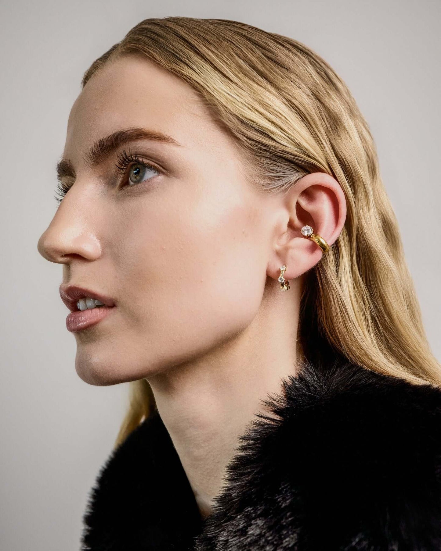Crystal Hoop Ear Cuff