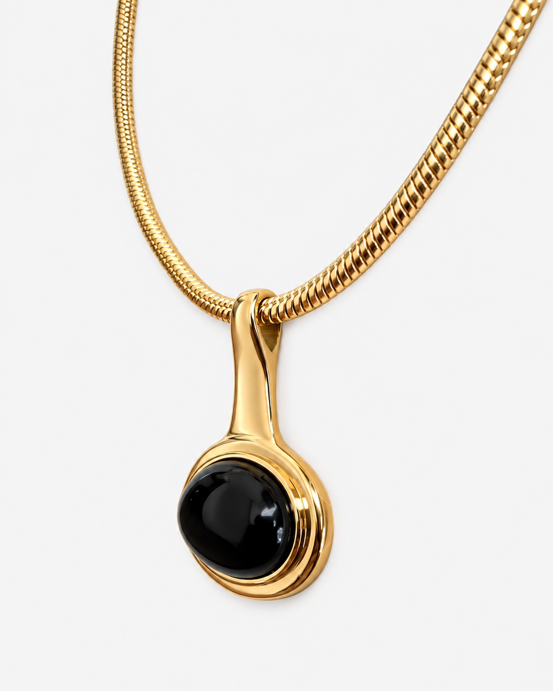 Black Onyx Pendant Necklace