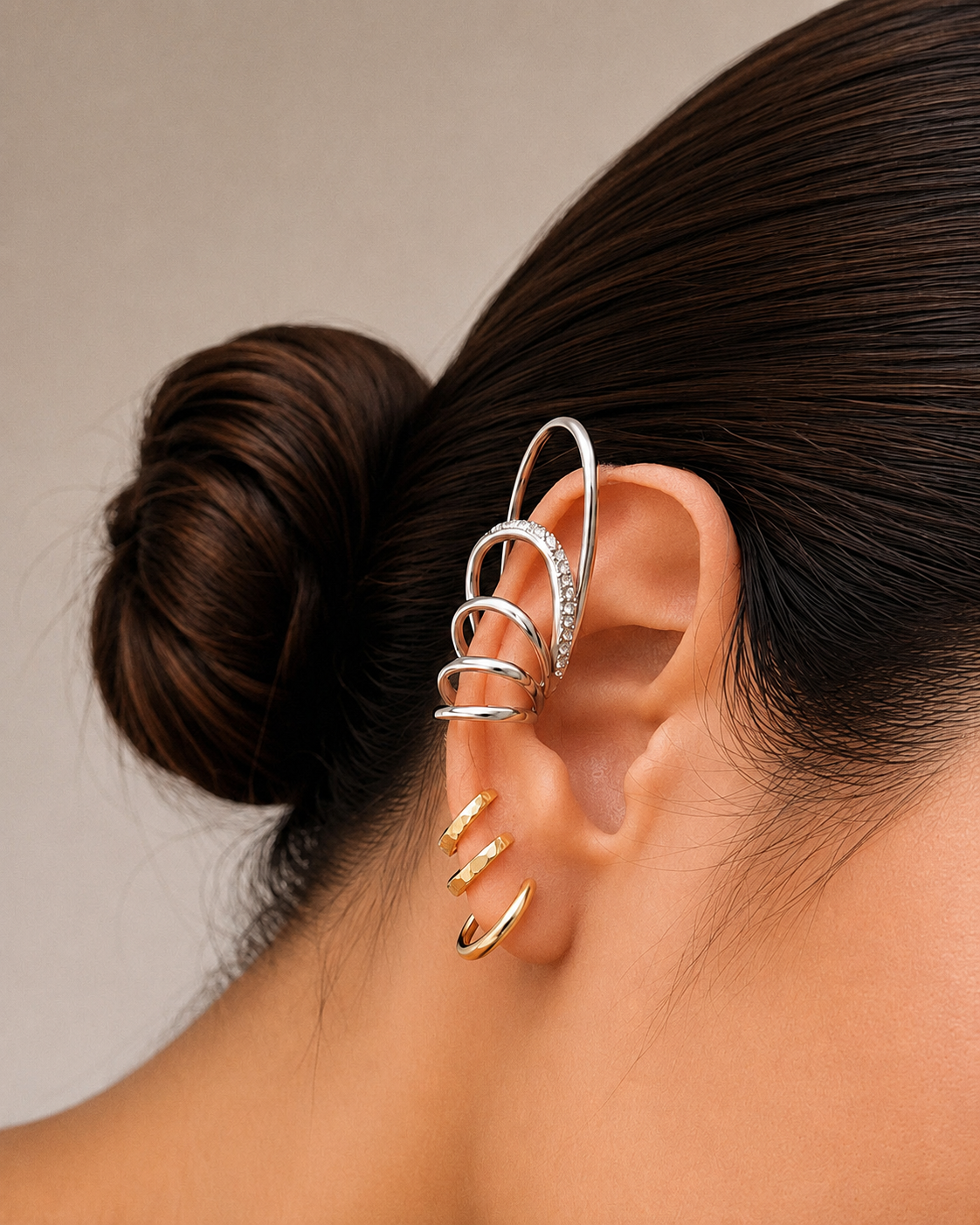 Crystal Wing Ear Climber