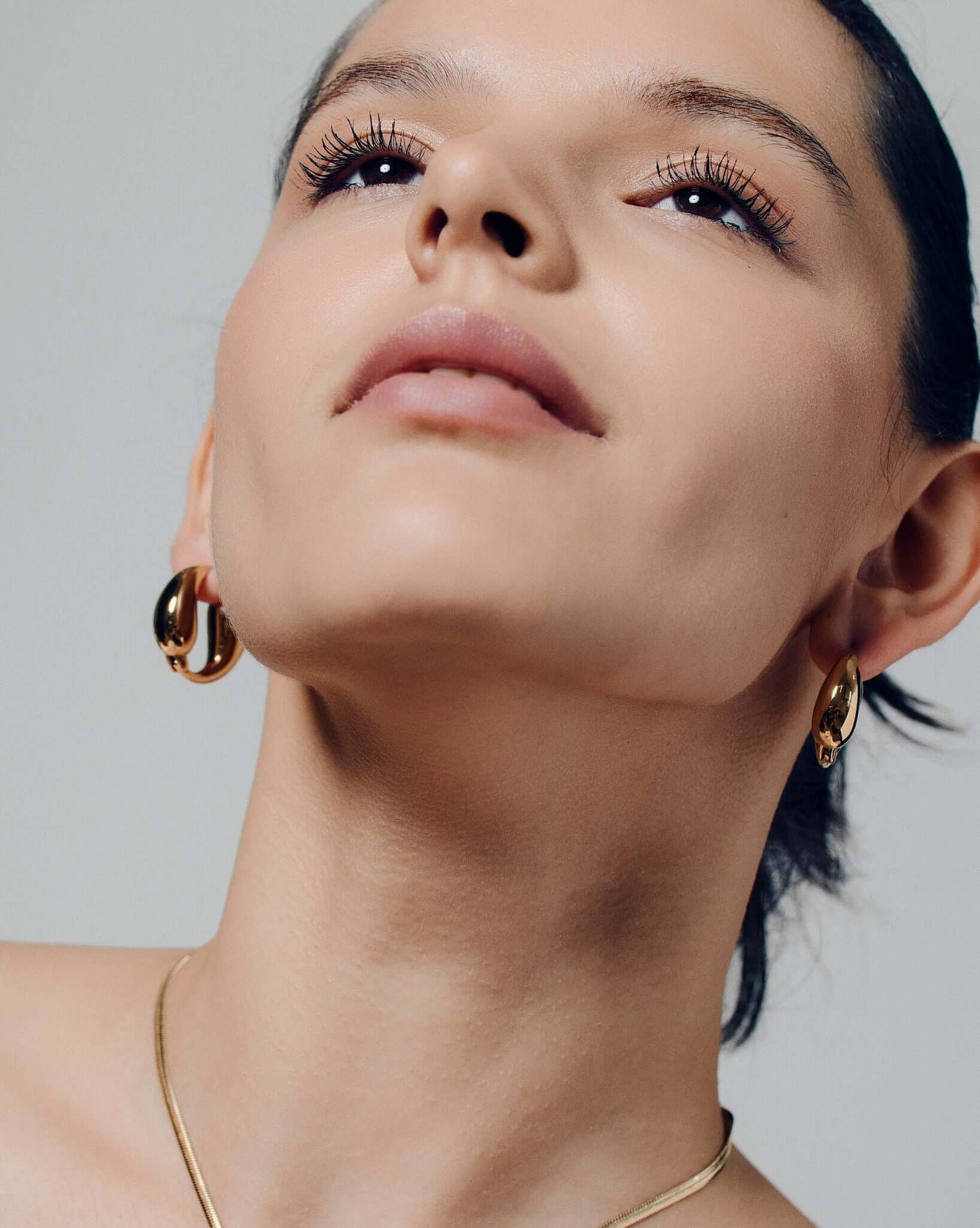Sculptural Teardrop Hoops
