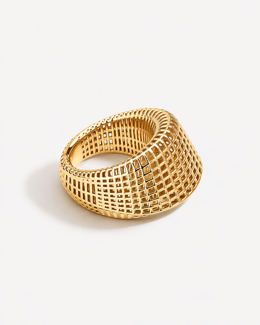Grid Dome Ring