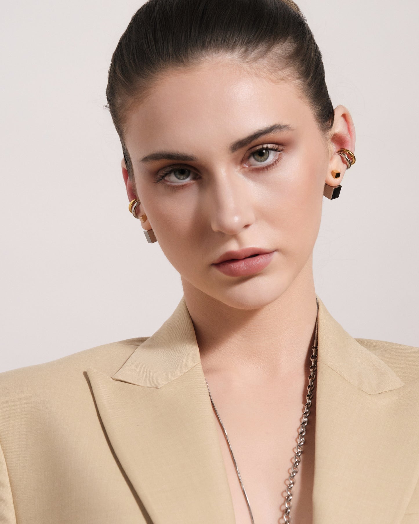 Two-Tone Stacked Ear Cuff