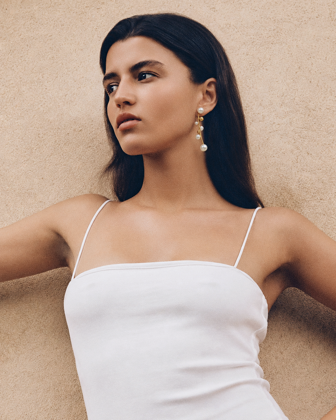 Pearl Drop Ear Jacket Earrings