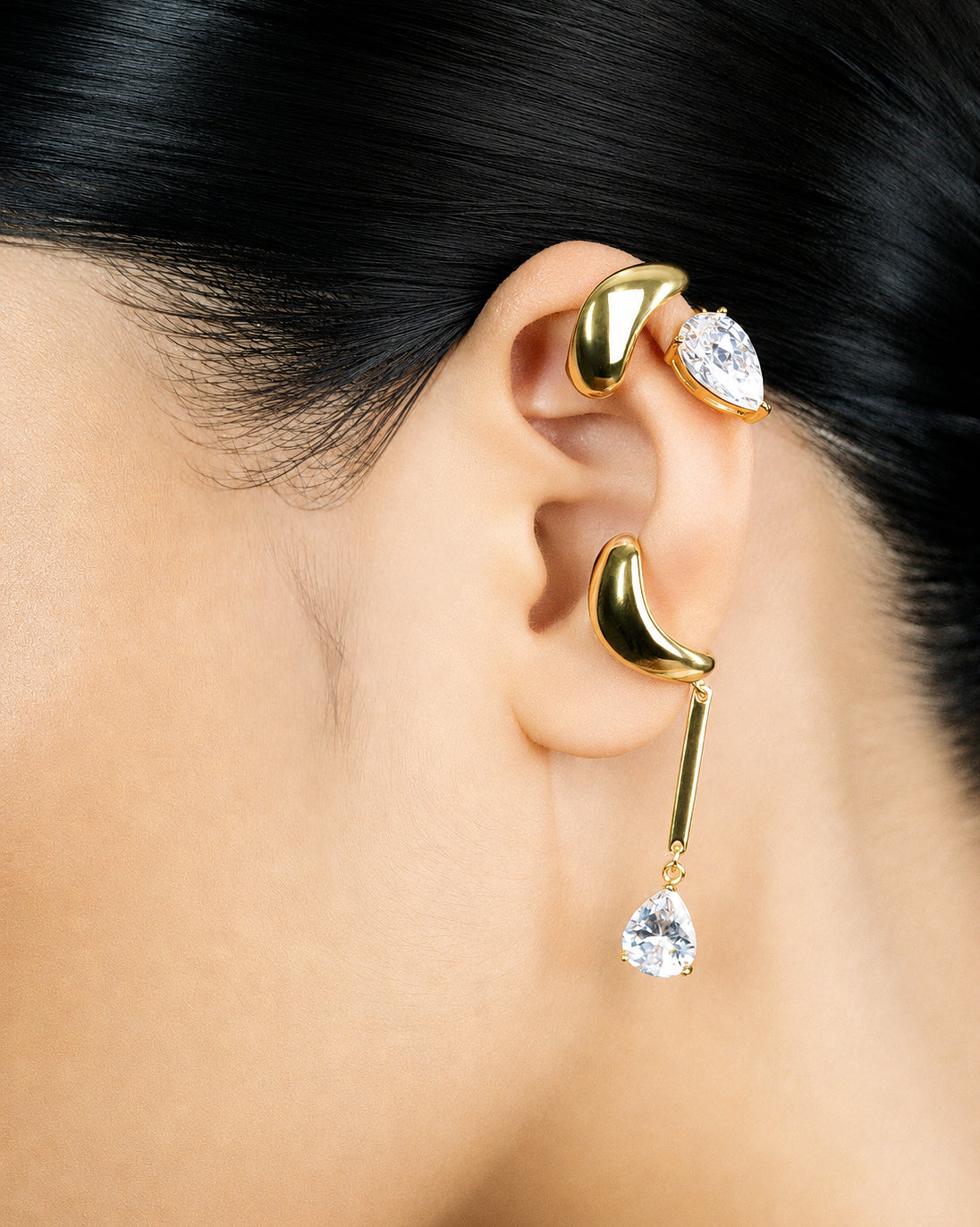 Teardrop Zircon Ear Cuff