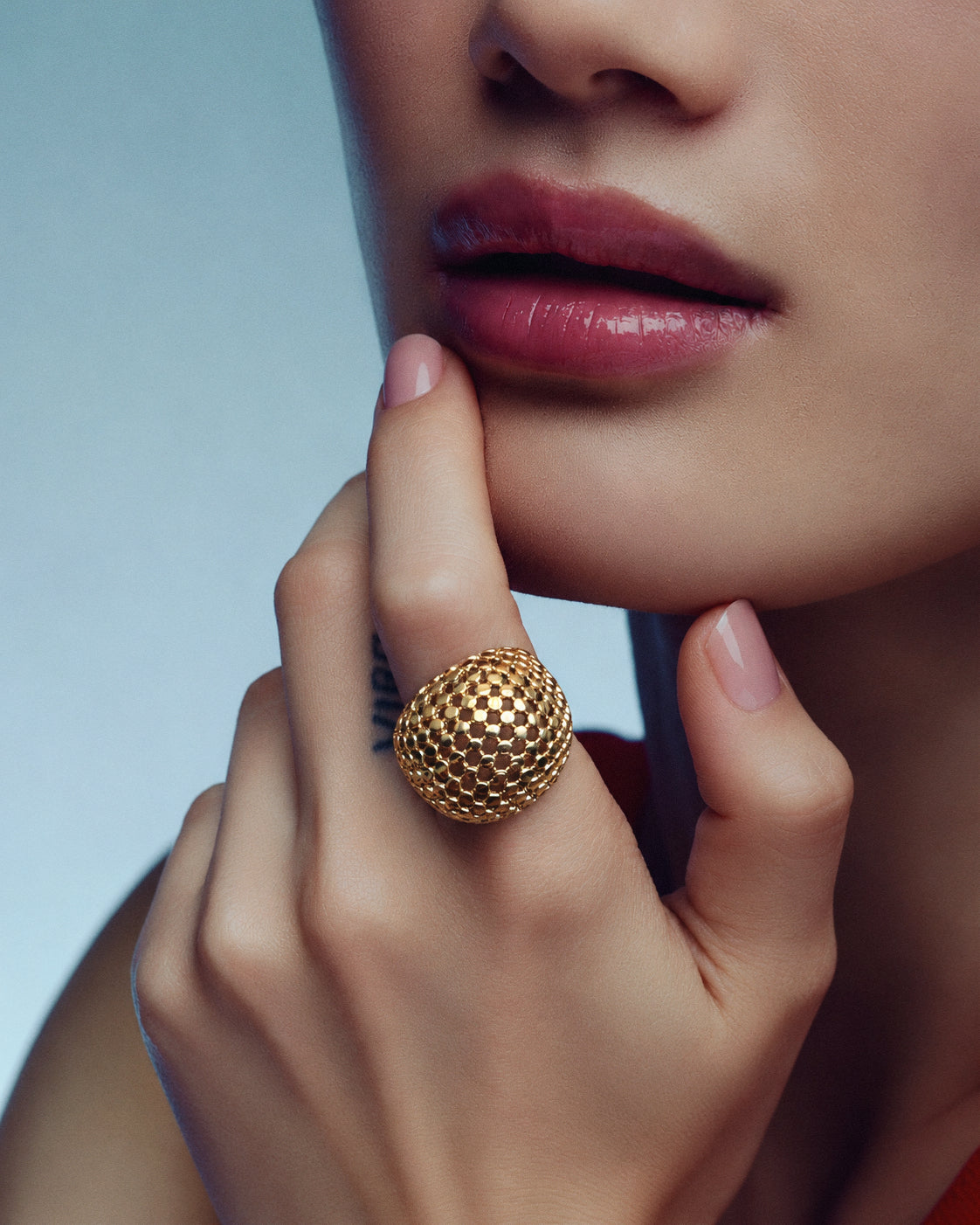 Openwork Dome Ring