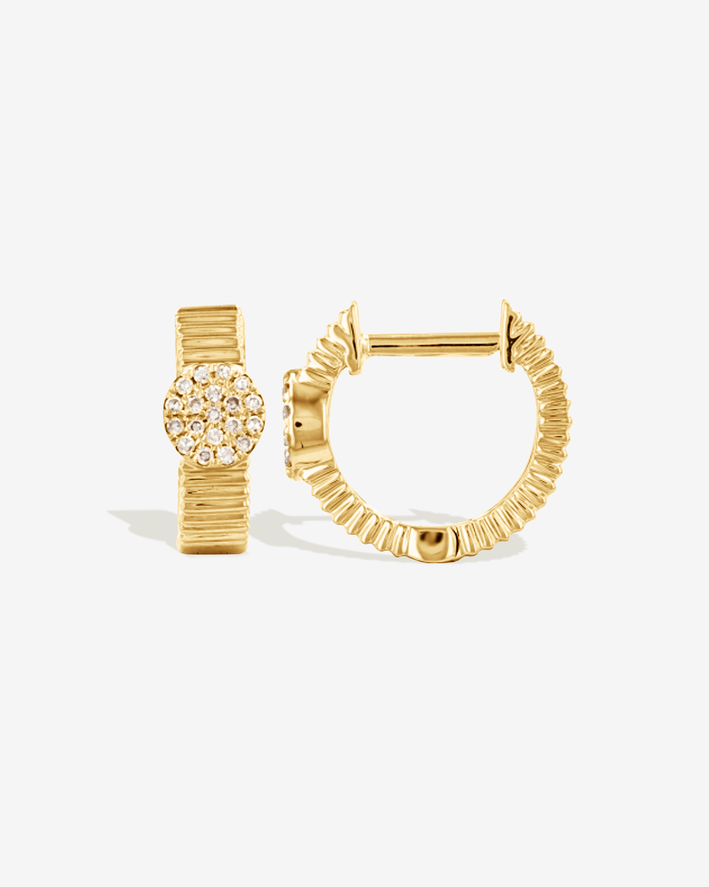 Huggie Hoop CZ Accent