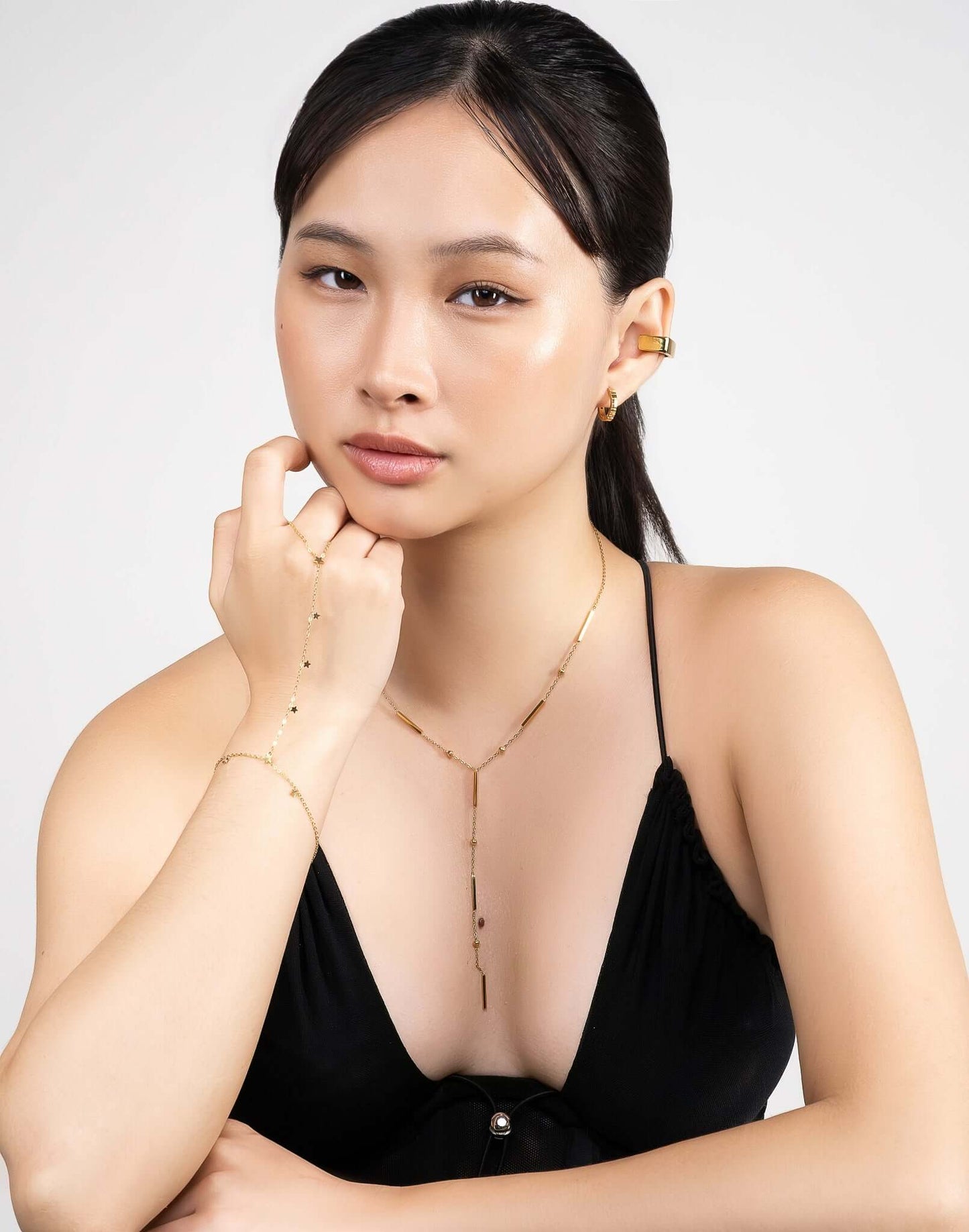 Bar Bead Y Necklace