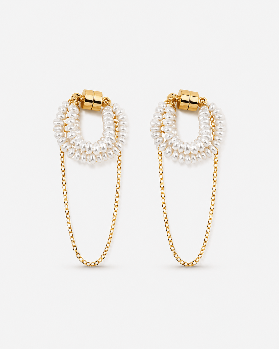 Layered Pearls Earrings