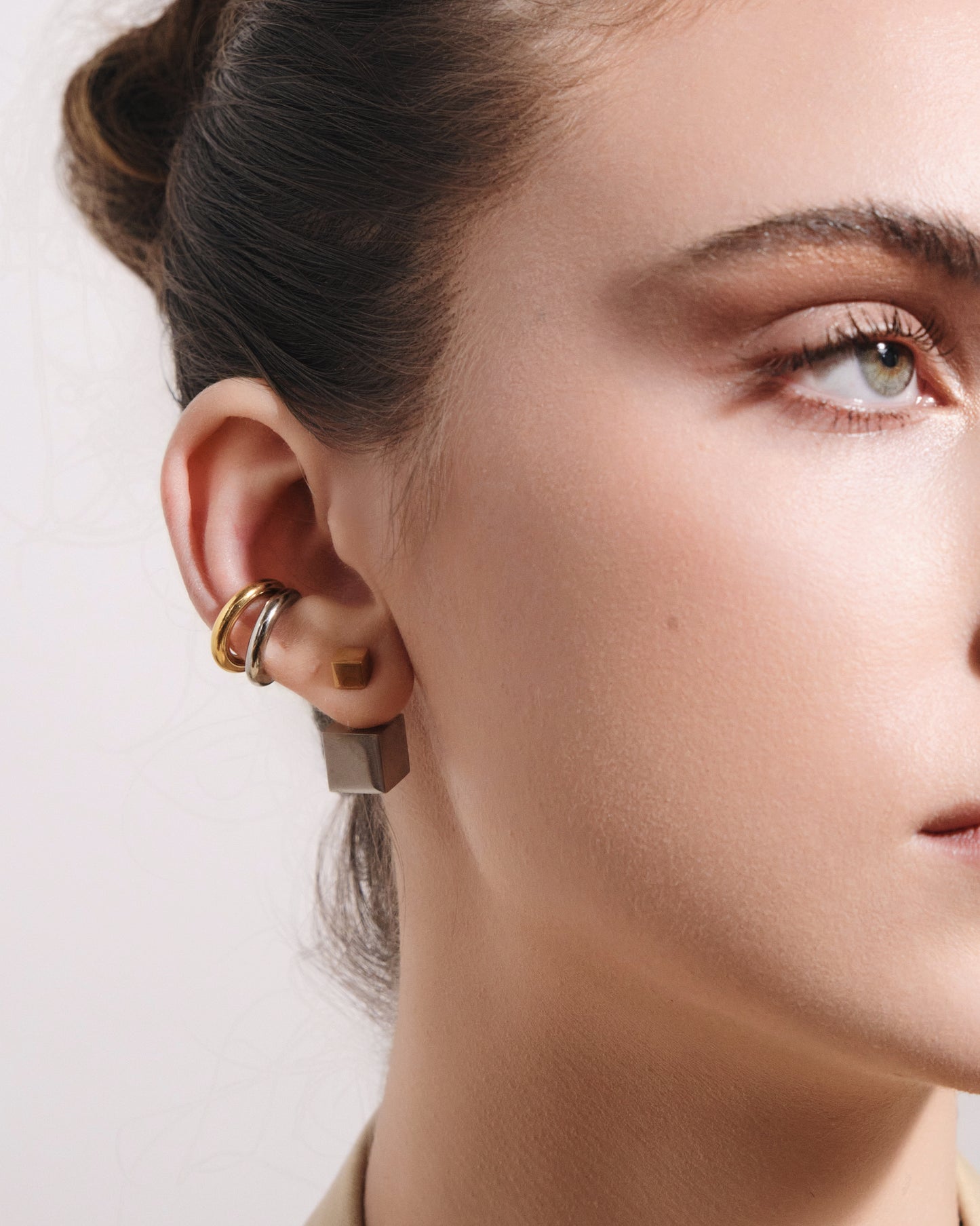 Two-Tone Stacked Ear Cuff