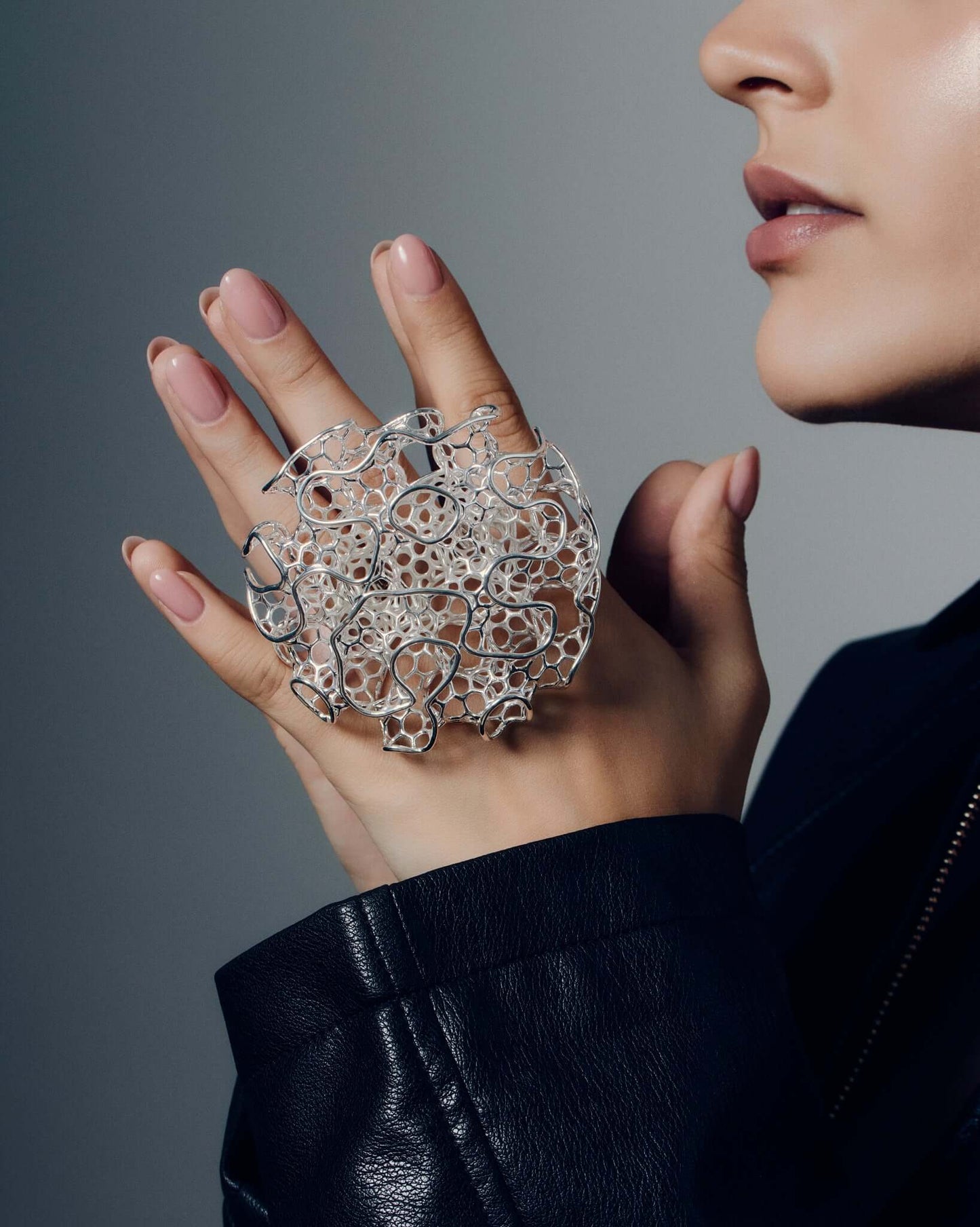 Sculptural Open-Work Ring