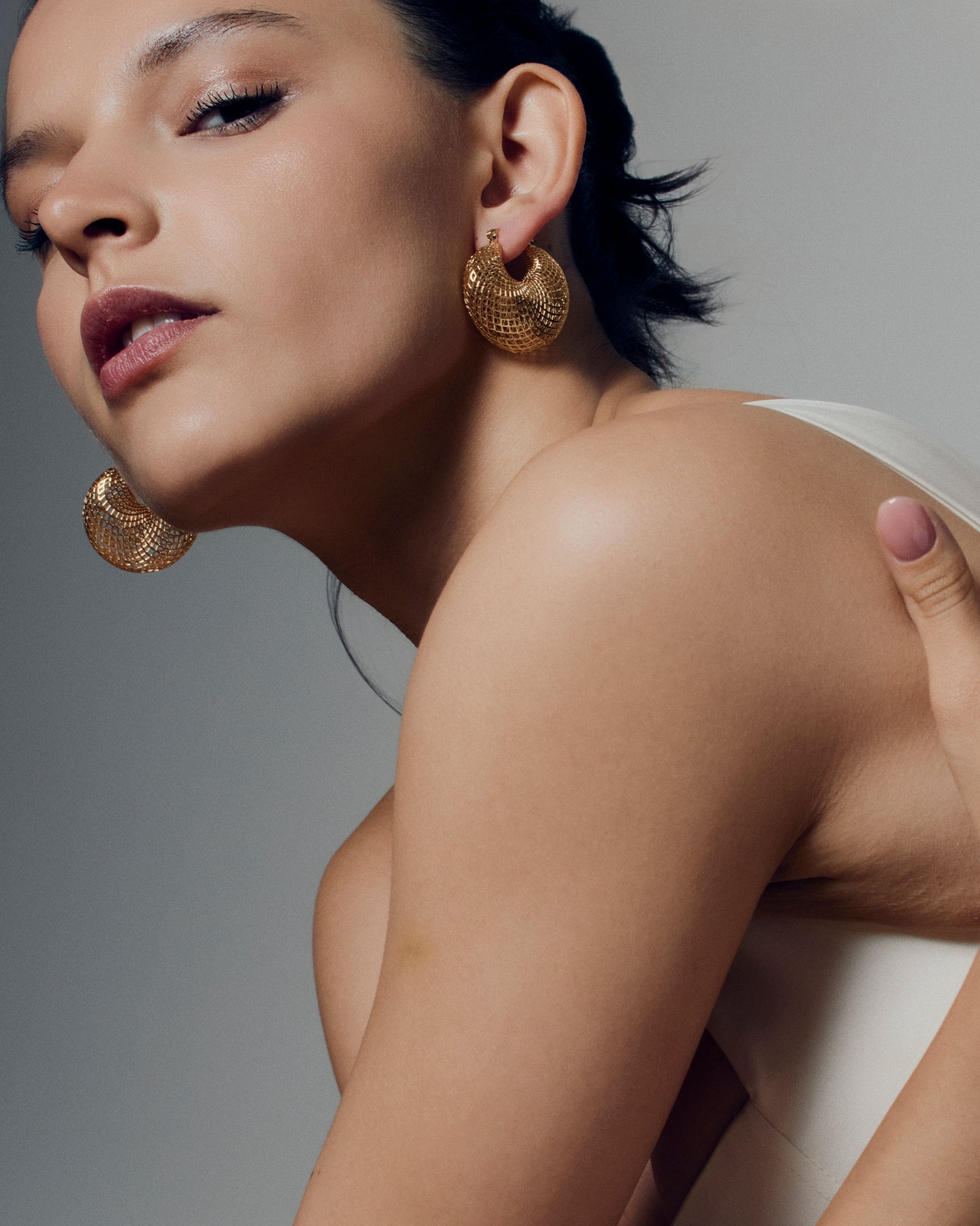 Mesh Puffy Hoops