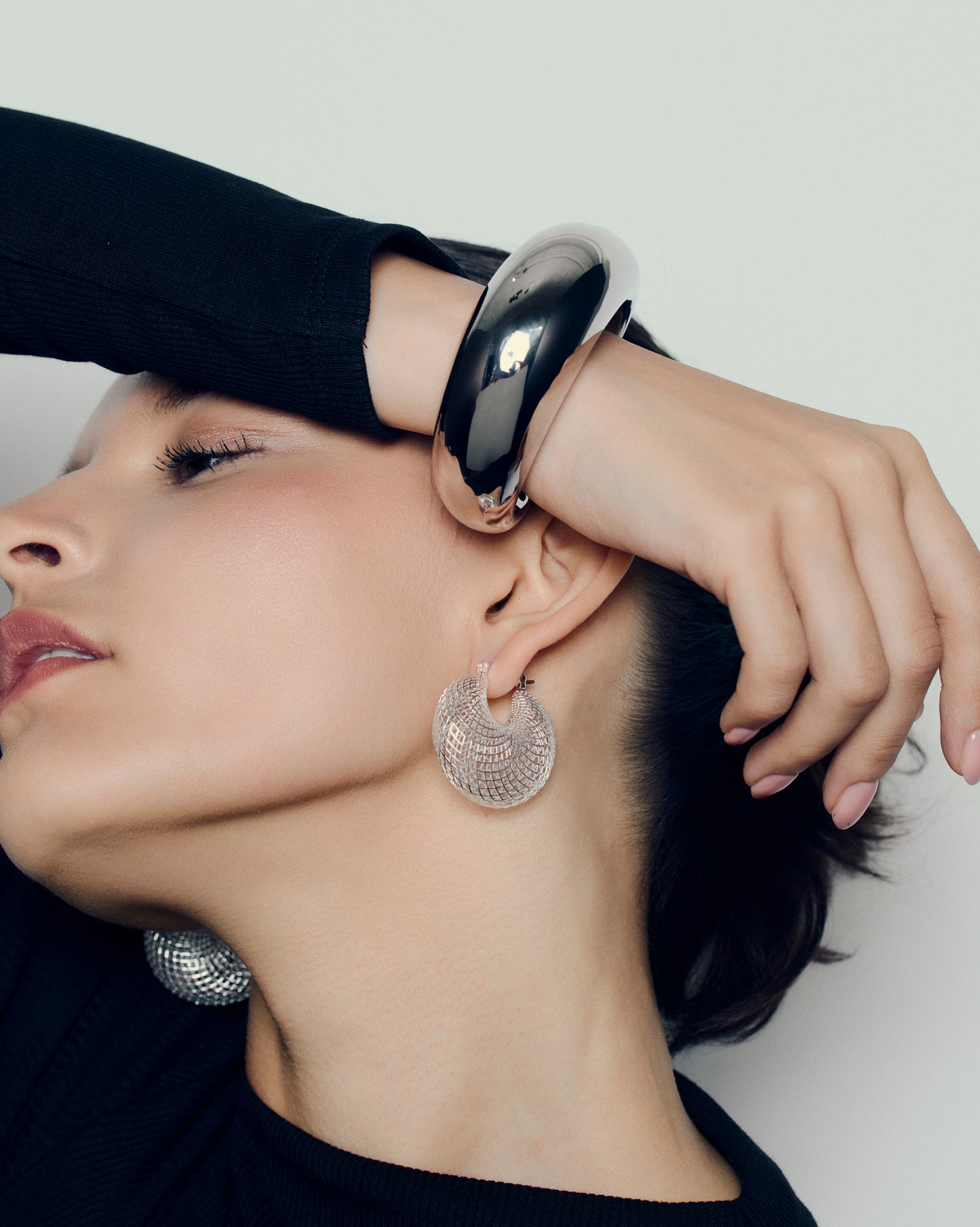 Mesh Puffy Hoops