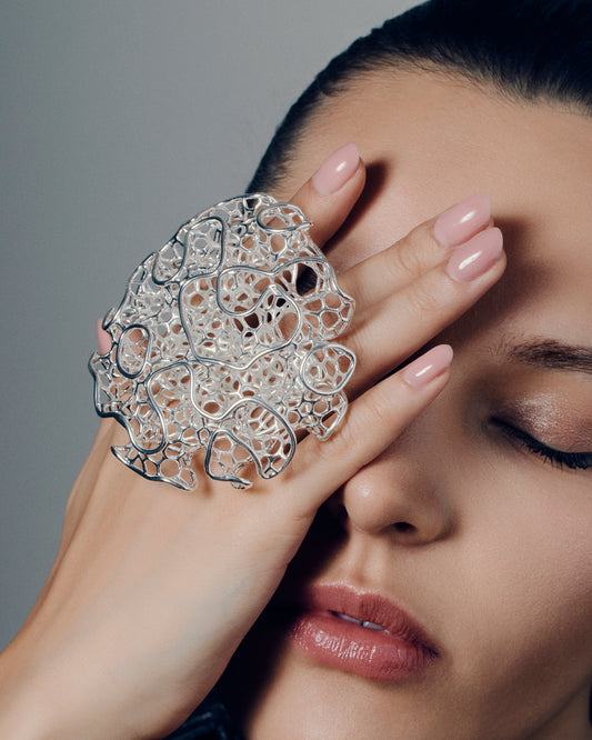 Sculptural Open-Work Ring