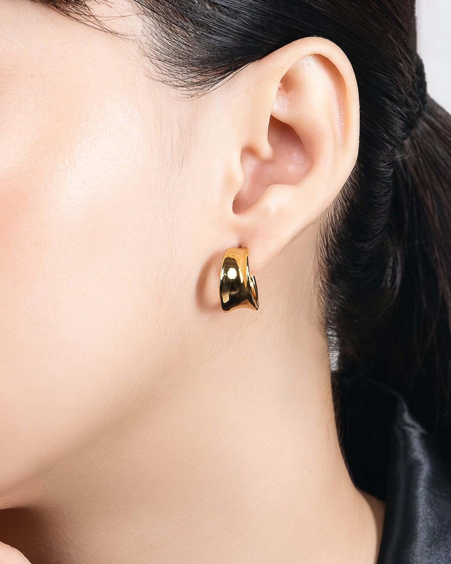 Wide Gold Hoops
