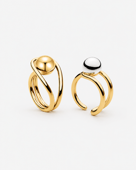 Two-Tone Dome Ring
