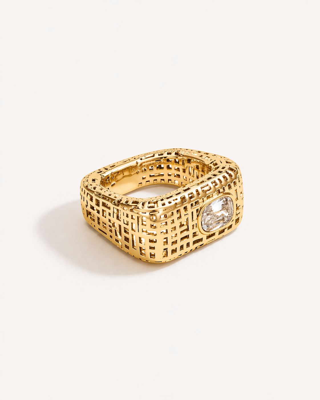Open-Work Square Ring