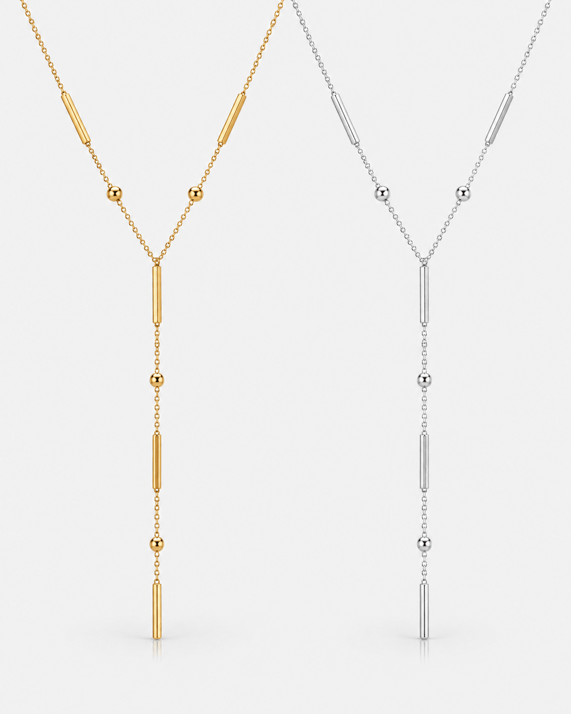 Bar Bead Y Necklace