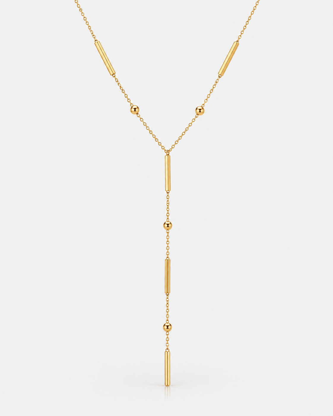 Bar Bead Y Necklace