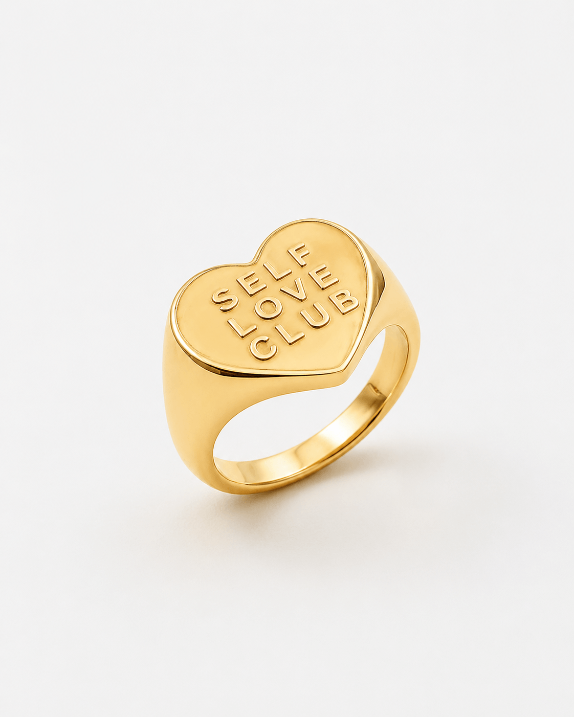 Self Love Club Heart Signet Ring