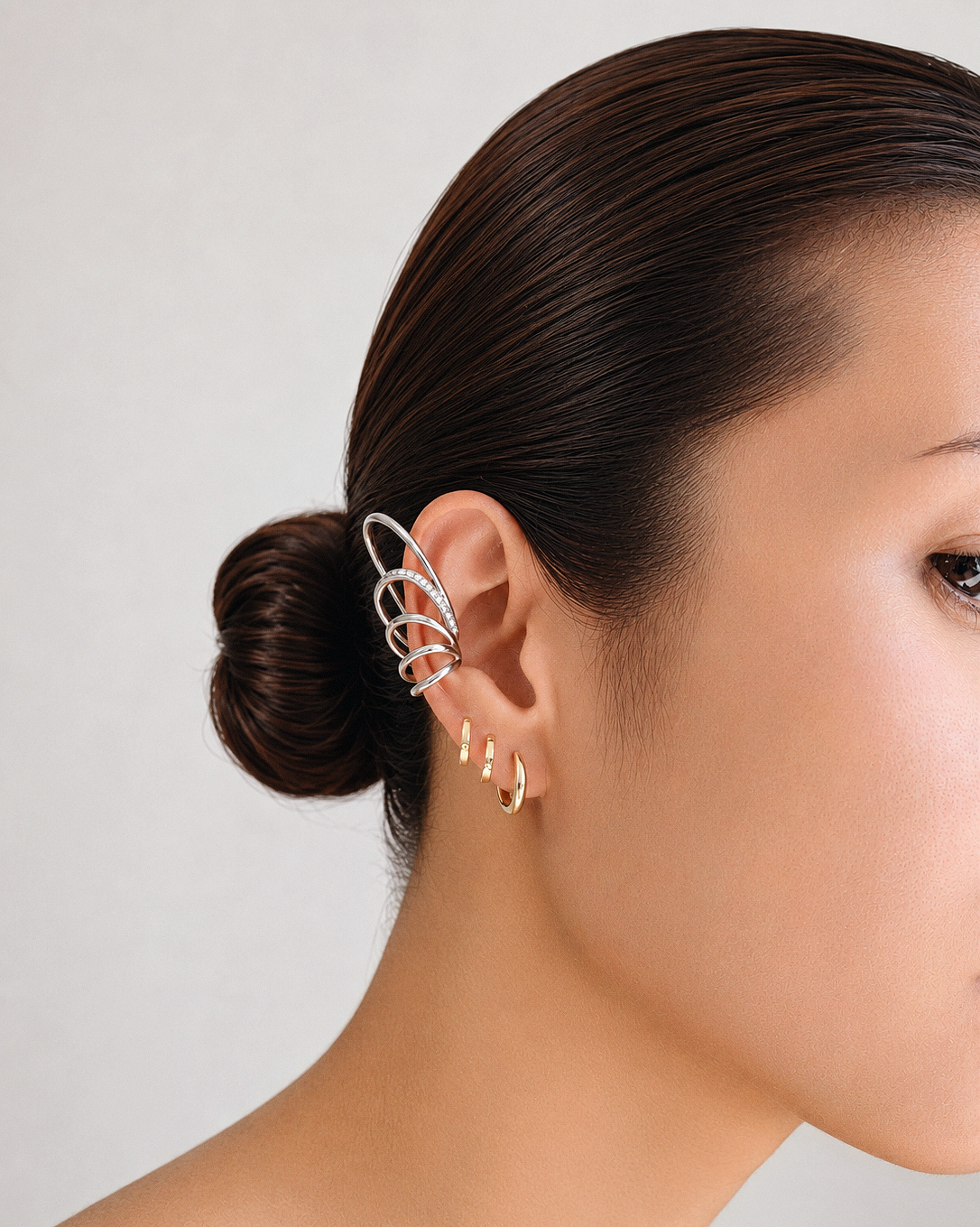 Crystal Wing Ear Climber