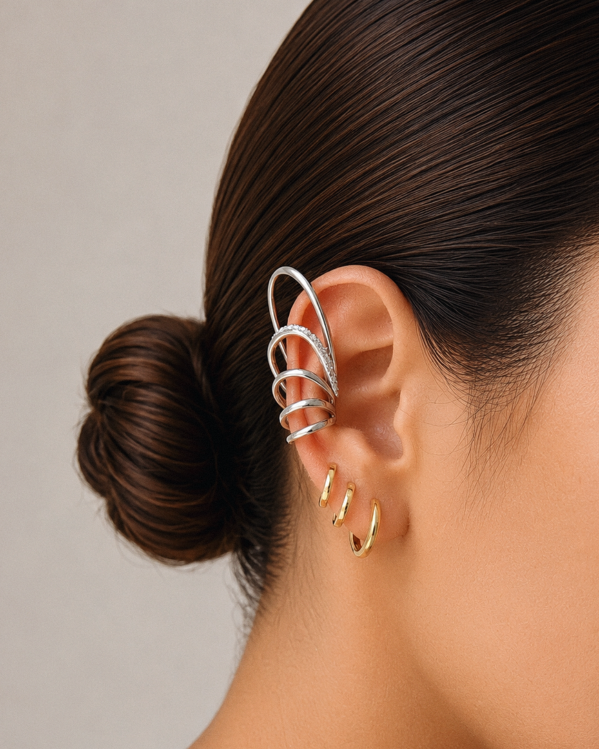 Crystal Wing Ear Climber