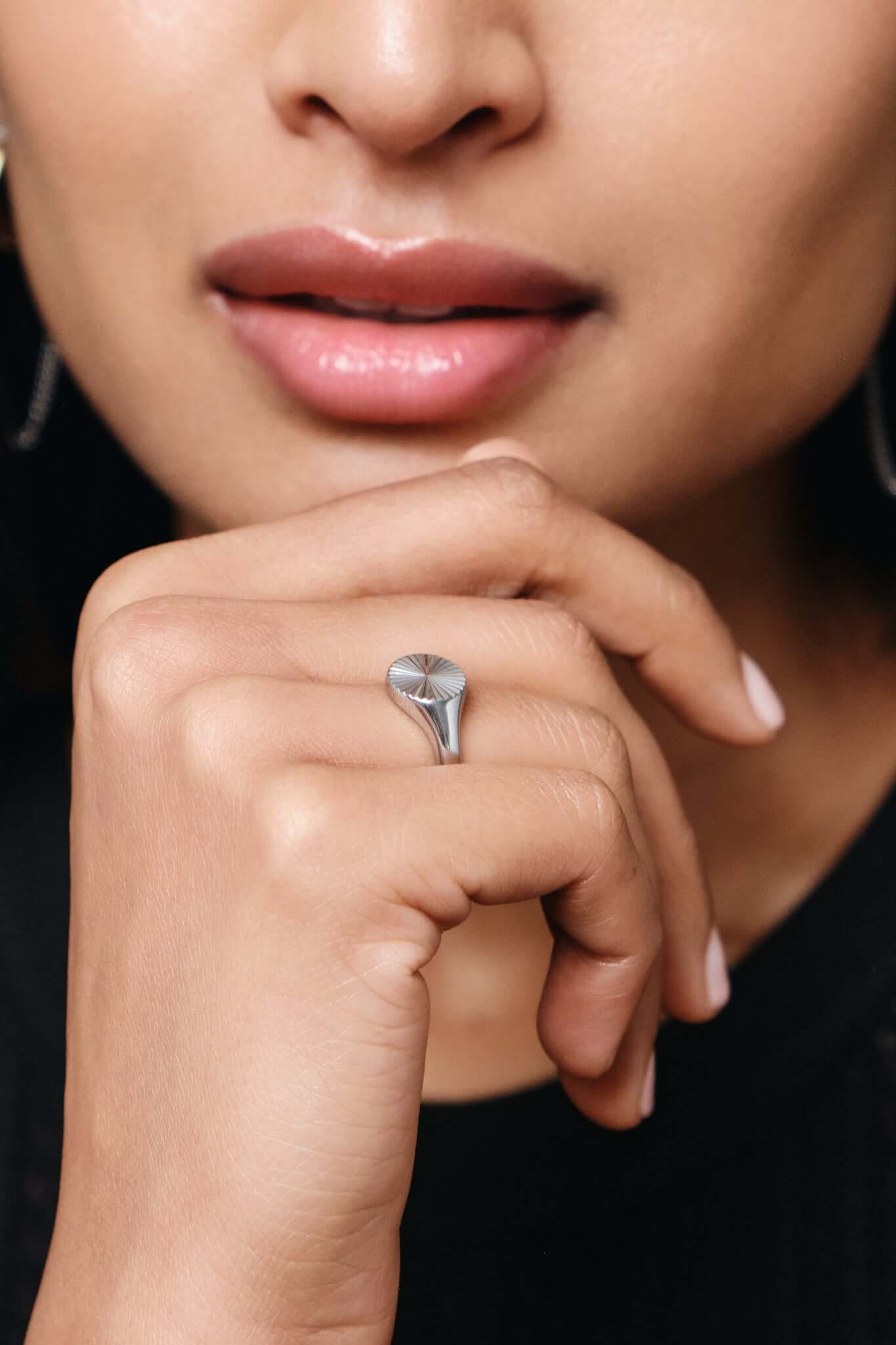 Round Signet Ring