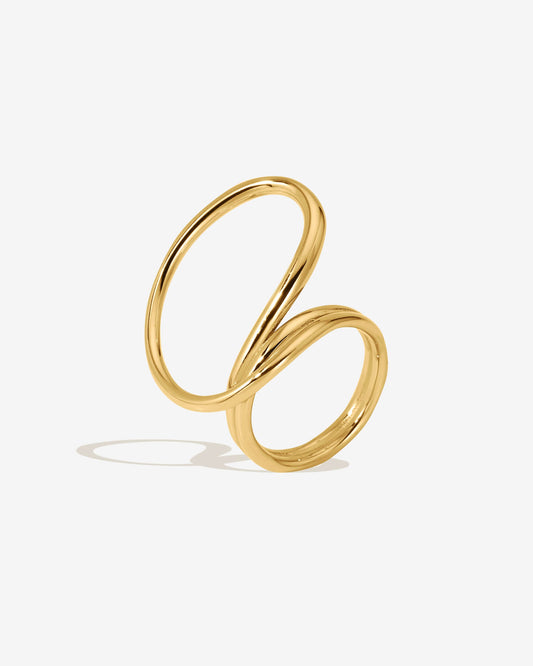 Sculpted Spiral Ring