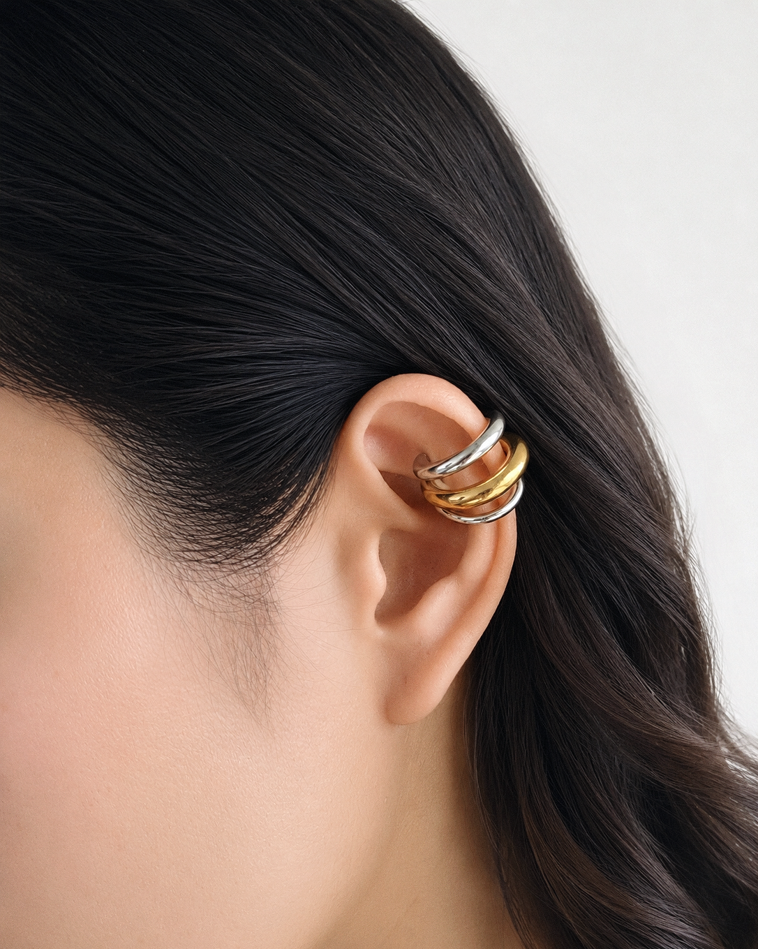Tripe Band Ear Cuff
