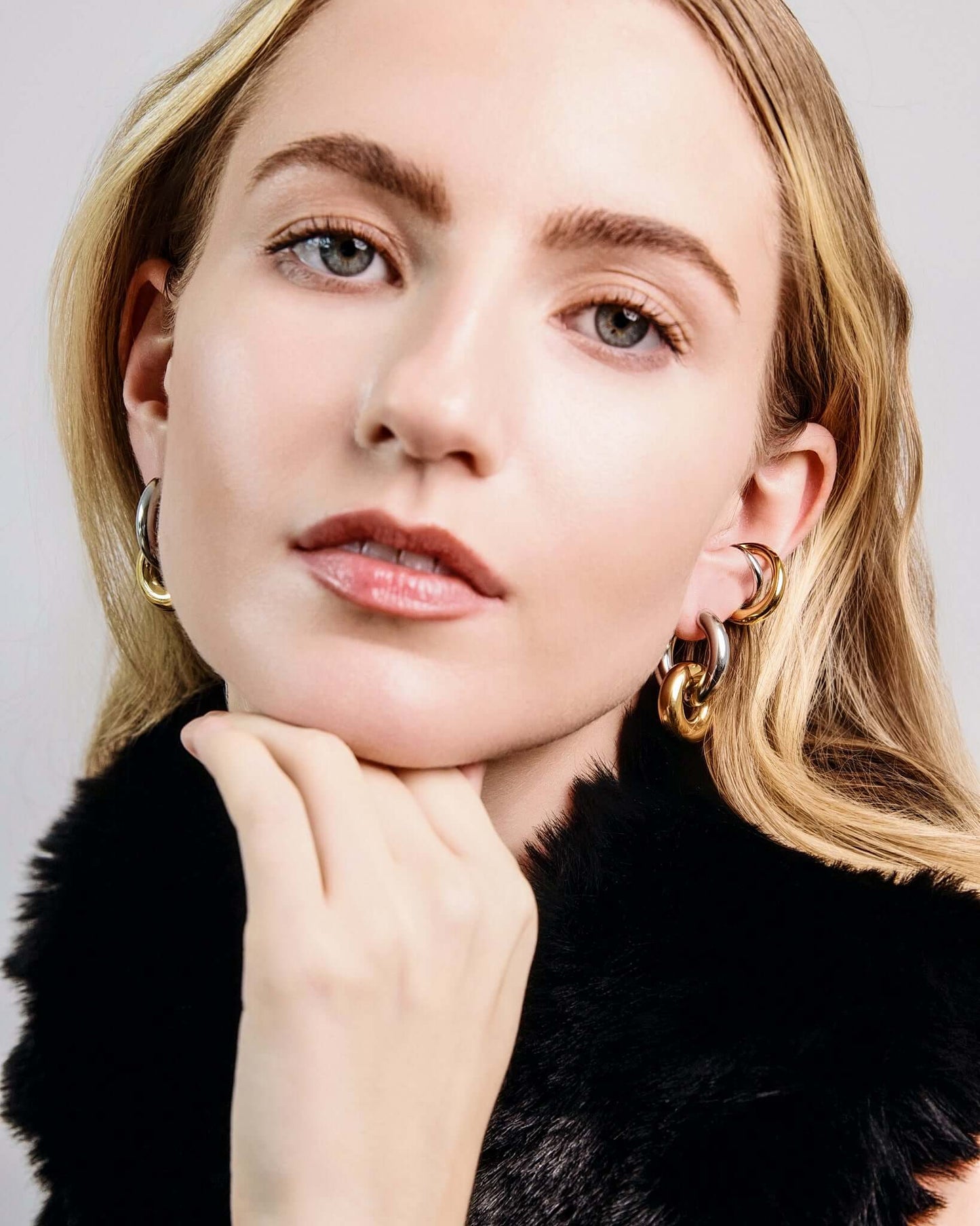 Two-Tone Spiral Ear Cuff