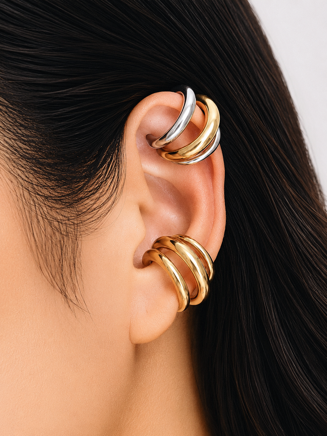 Tripe Band Ear Cuff