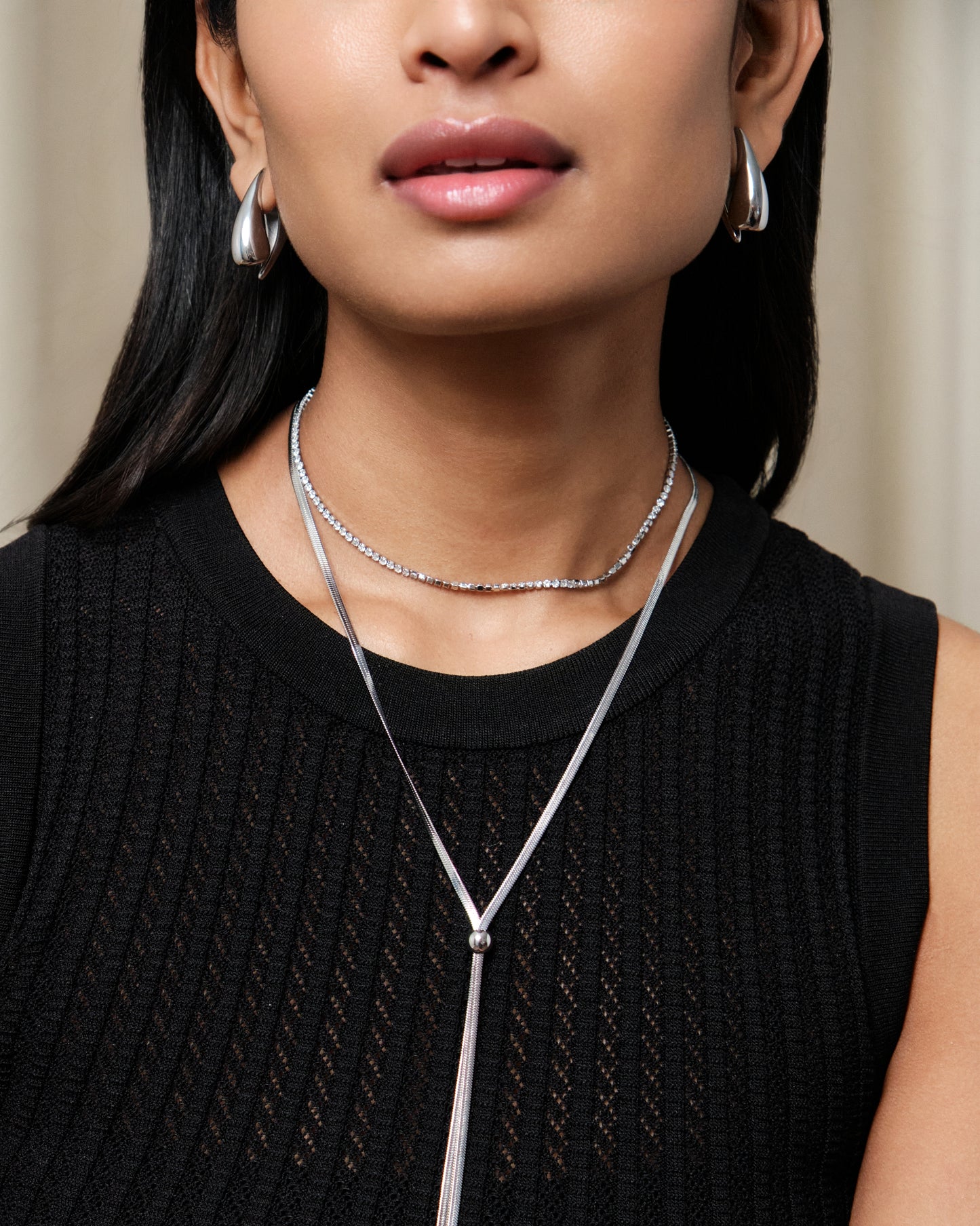 Two-Sided Teardrop Studs