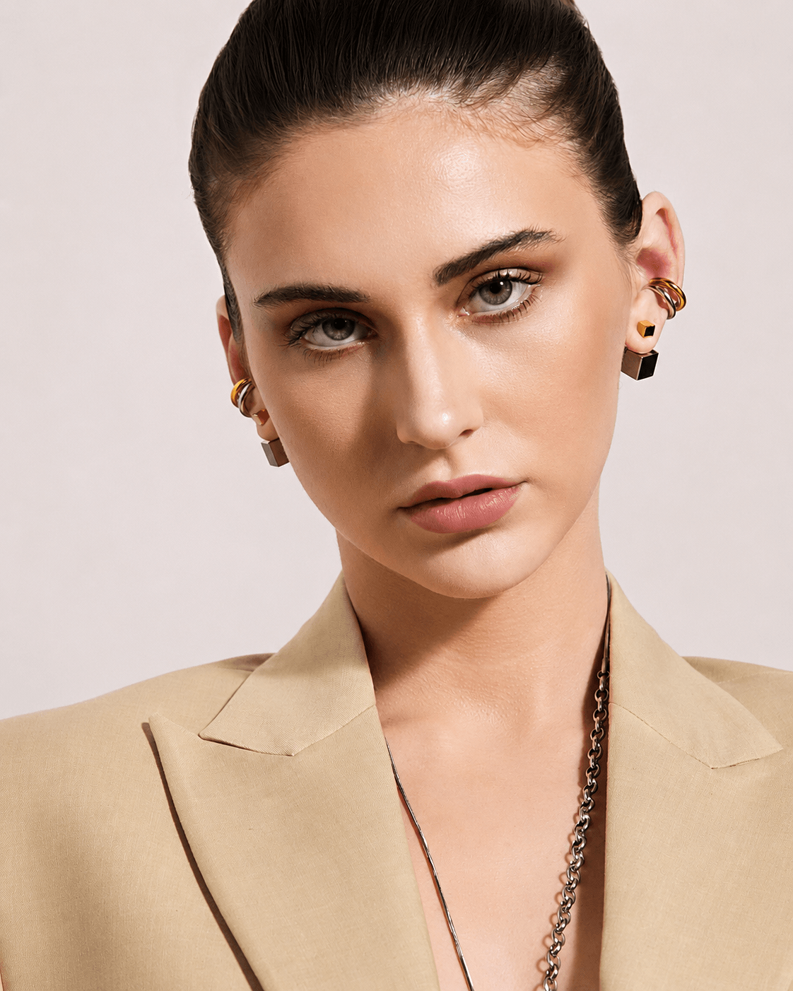 Two-Tone Stacked Ear Cuff