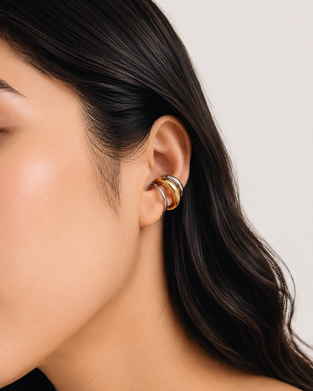 Tripe Band Ear Cuff