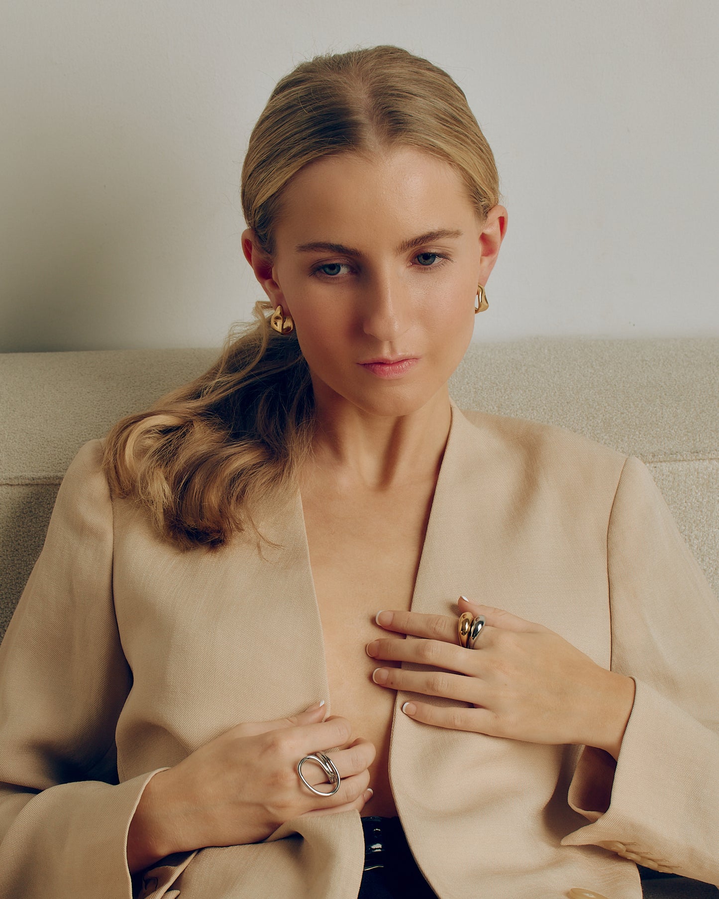 Molten Gold Hoops